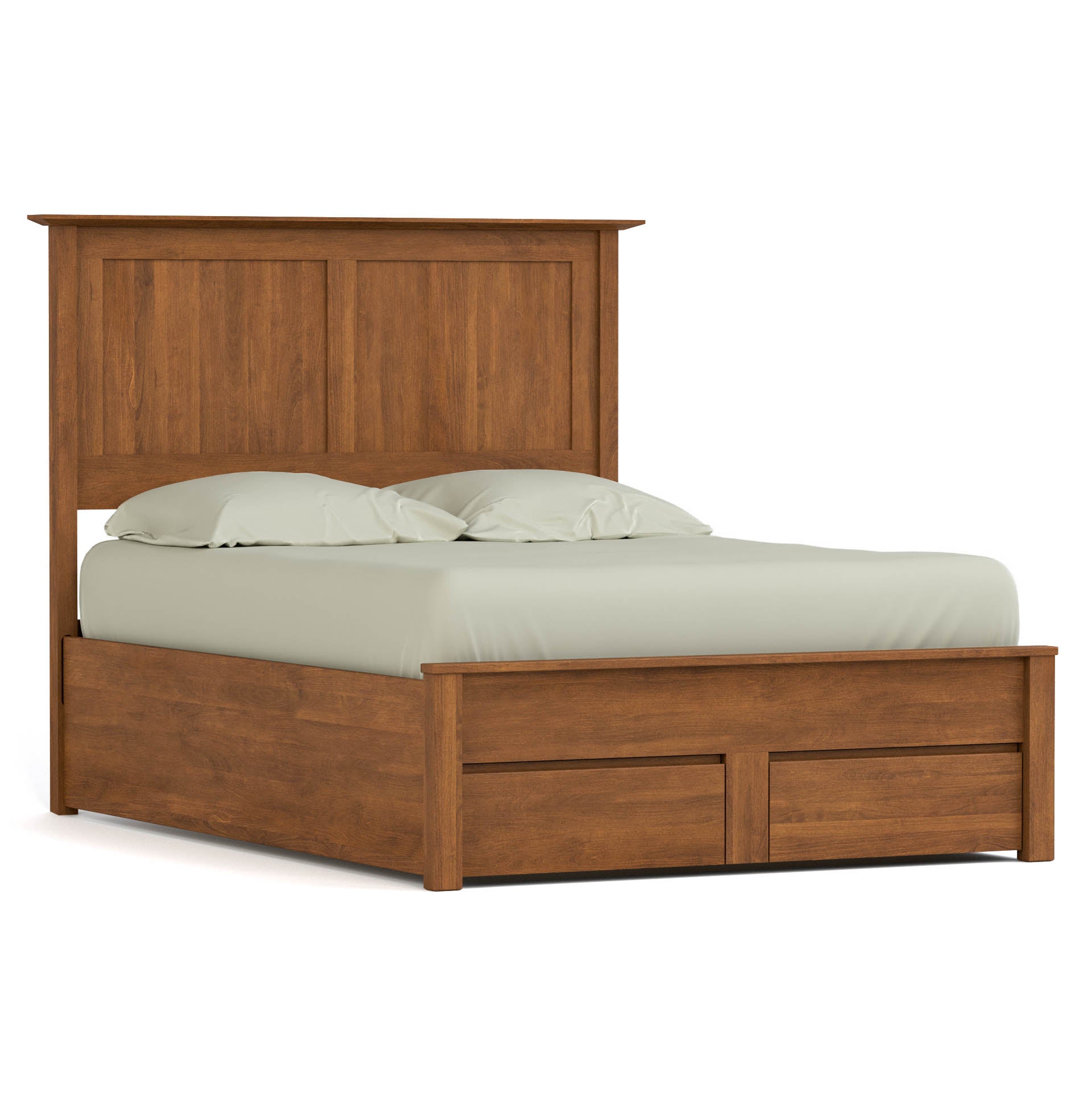 Gable Road Storage Bed - Queen Size Platform Bed with Underbed Storage Drawers for Small Spaces | Perfect for Apartments, Dorms & Guest Rooms