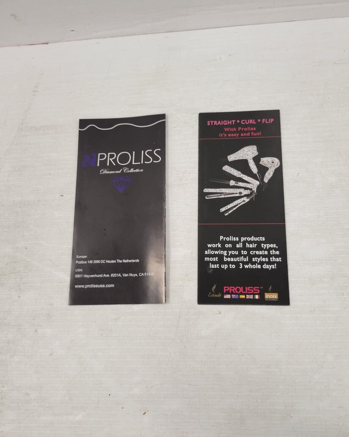 Proliss Diamond Collection Hair Straightener - Professional Flat Iron for Smooth & Shiny Hair - Perfect for Home & Salon Styling