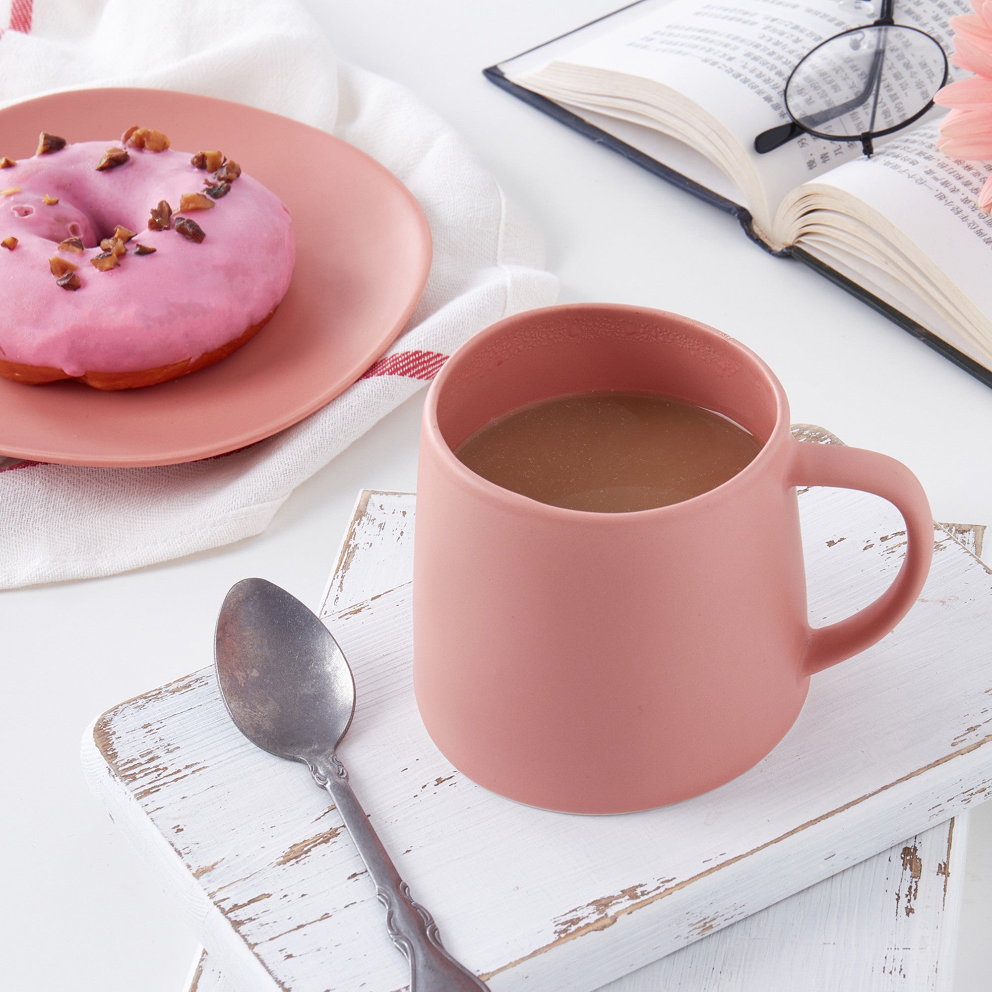 Premium Delilah Porcelain Coffee Mug Set - 6 Pack, Elegant Ceramic Tea Cups for Home, Office & Gifts - Dishwasher & Microwave Safe