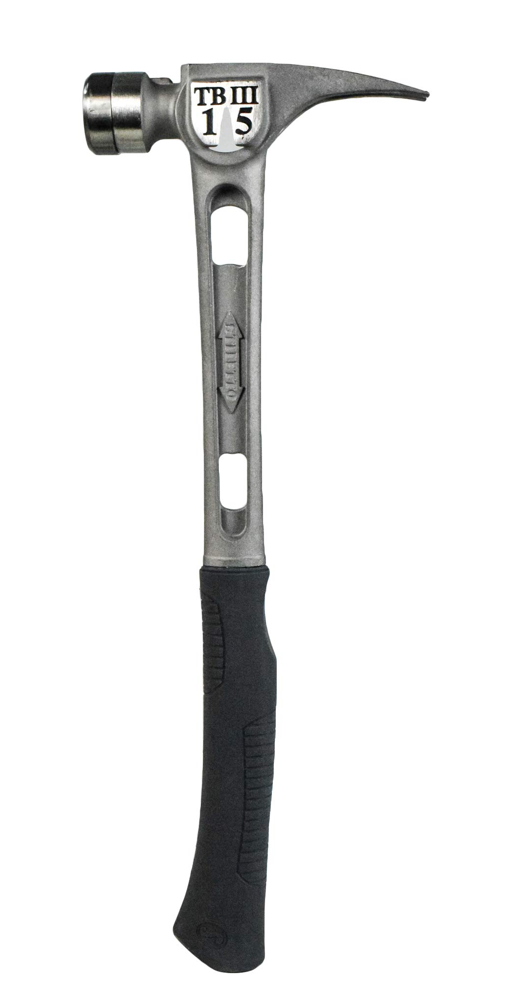Stiletto TB3SC 15 oz TiBone III Titanium Hammer with Smooth Face & Curved Handle - Lightweight Construction Tool for Framing, Roofing, and Woodworking Projects