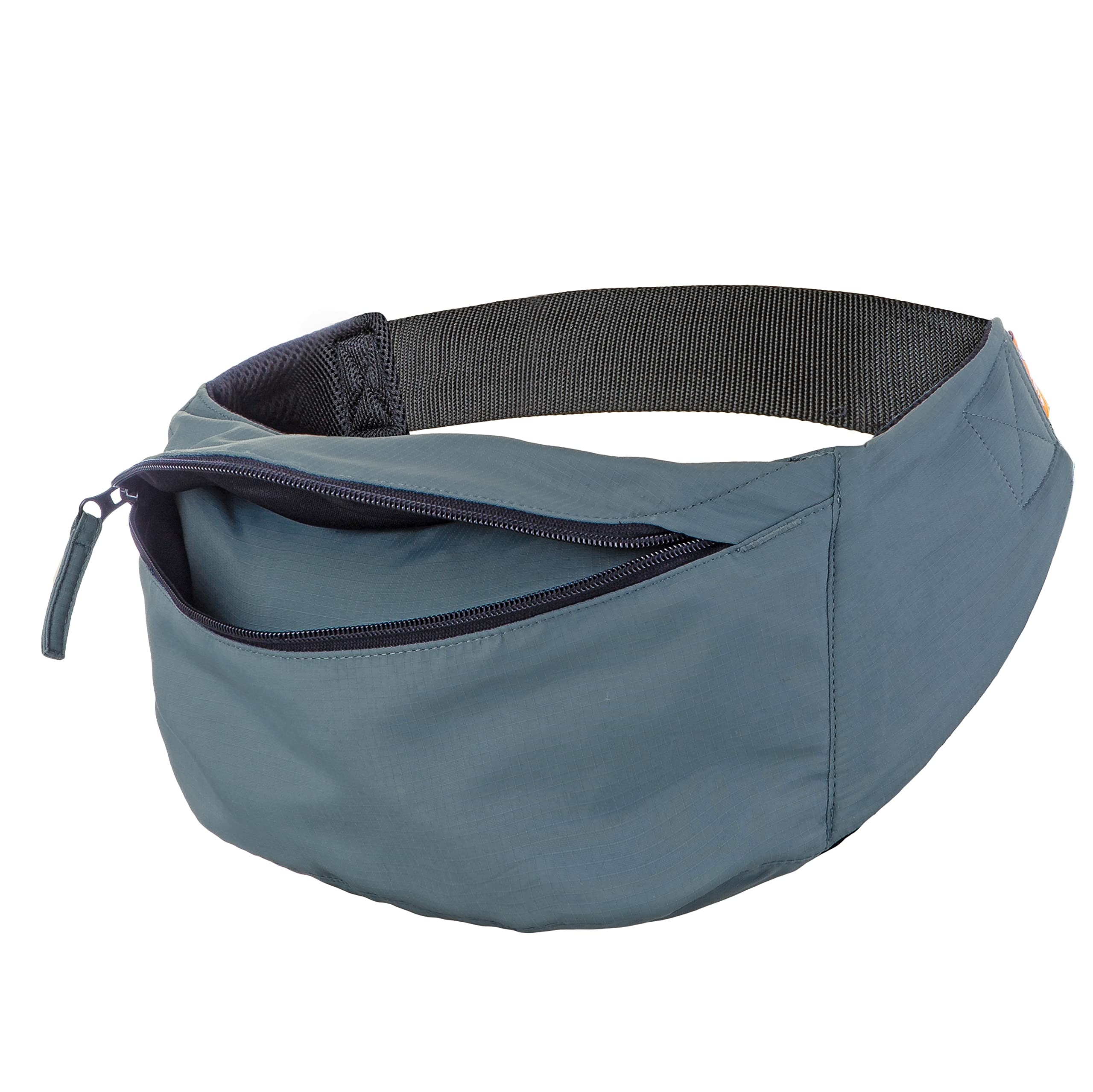 Tula Lite Compact Baby Carrier - Ultra Lightweight & Ergonomic for Travel - Adjustable Positions 12-30 lbs - Slate Gray - Perfect for Hiking, Shopping & Everyday Use with Convenient Carry Pouch