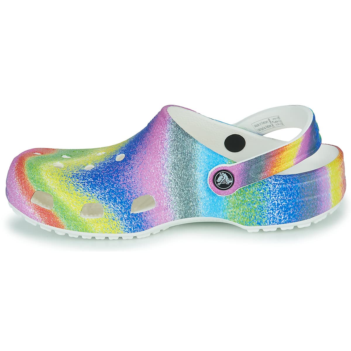 Crocs Unisex-Child Classic Tie Dye Clogs | Comfortable Kids Water Shoes for Beach, Pool & Outdoor Play | Lightweight & Slip-Resistant
