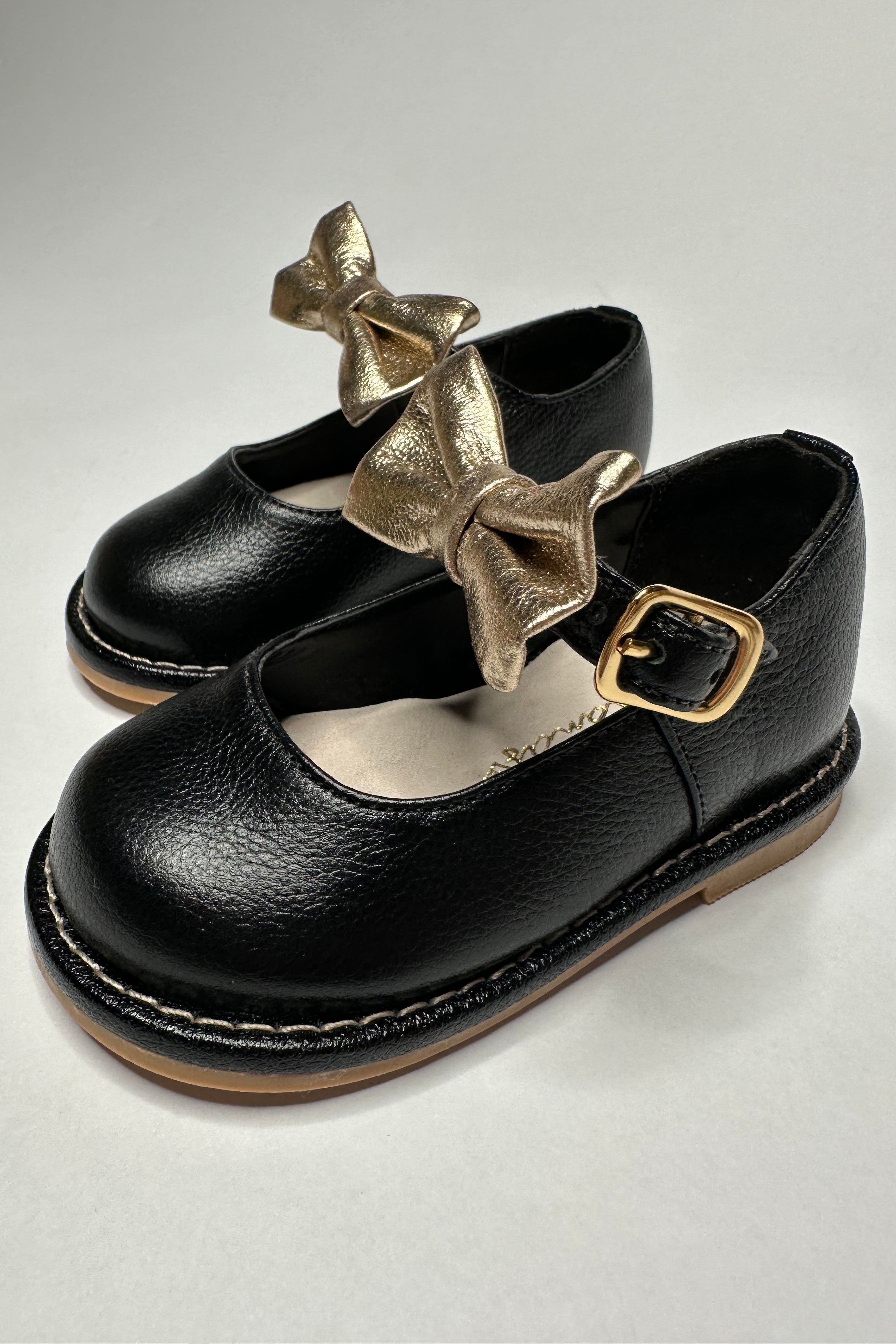 Beth Black Leather Bow Shoes for Women - Elegant & Comfortable Formal Flats - Perfect for Office, Weddings & Special Occasions