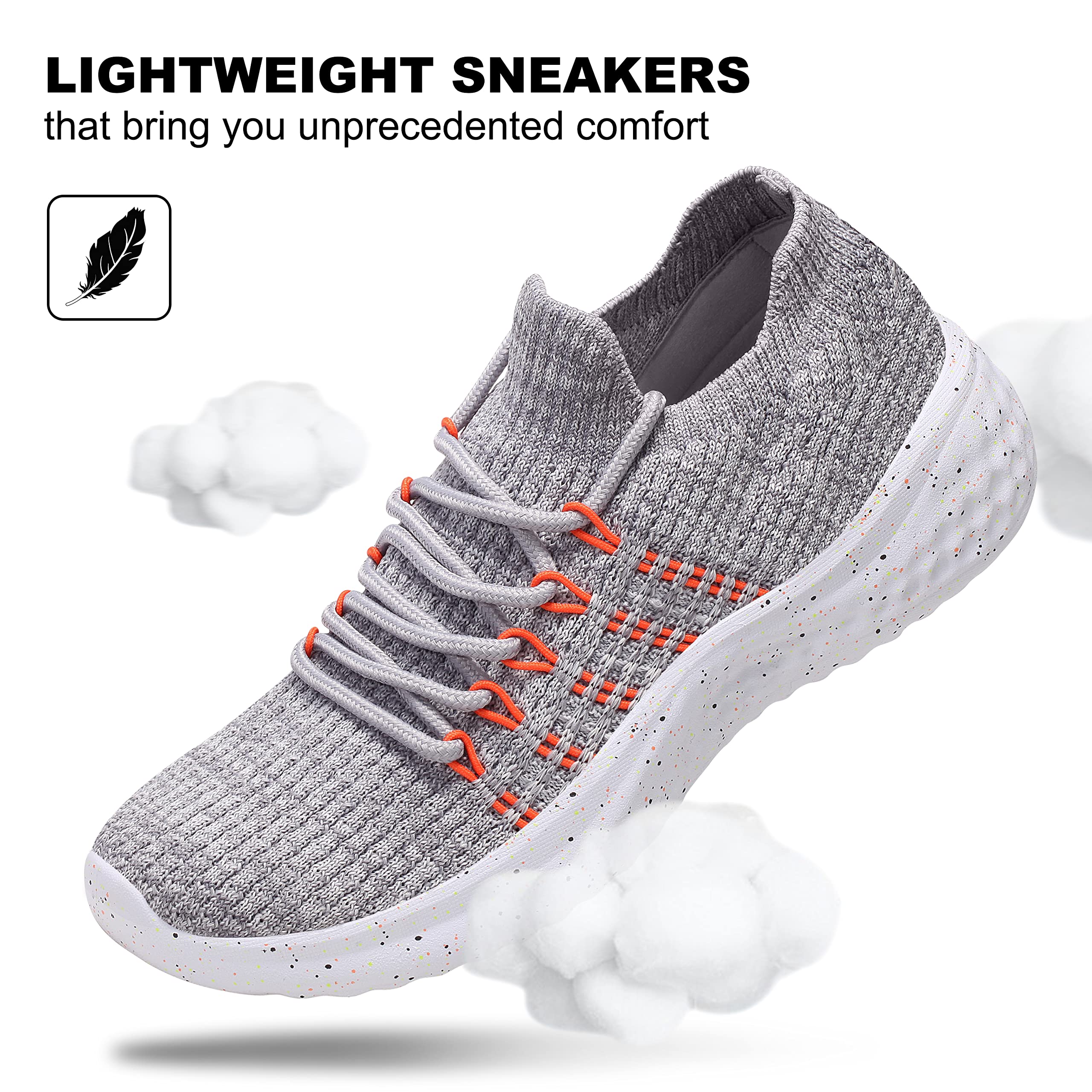 Women's Lightweight Slip-On Walking Shoes - Breathable Tennis Sneakers for Women - Comfortable Athletic Sport Shoes for Walking, Running & Gym Workouts - Perfect for Casual Wear, Travel & Outdoor Activities