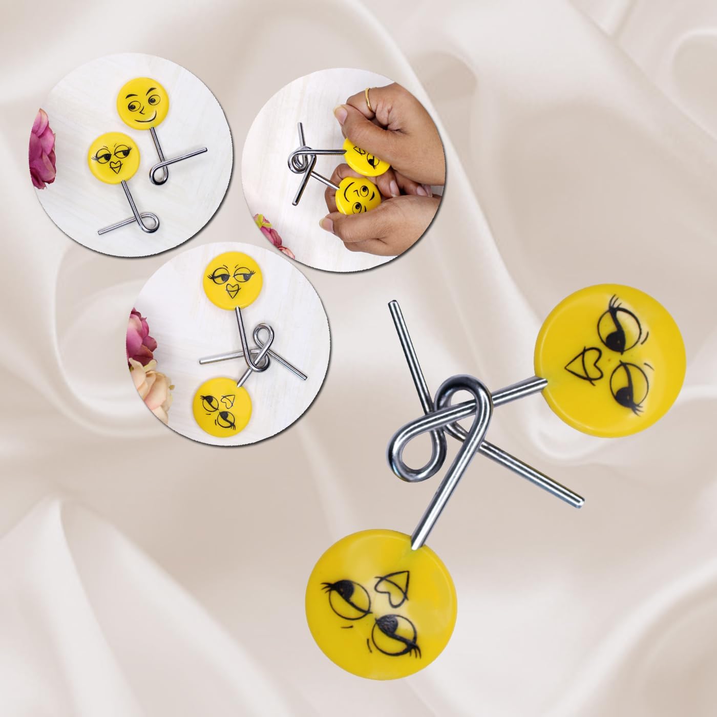 Pelo Cute Smiley Brain Teasers Puzzle Game - IQ Tester & Fun Brain Games for Kids and Adults - Pack of 1 - Perfect for Family Game Night, Classroom Activities & Cognitive Development