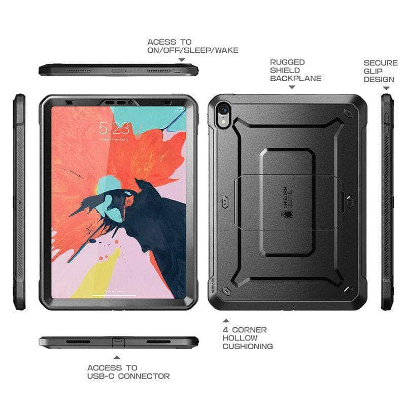 SUPCASE UB Pro Rugged Hybrid Protective Case for iPad Pro 12.9 (2018) - Shockproof Dual Layer Full Body Cover for Outdoor, Work & Travel Protection