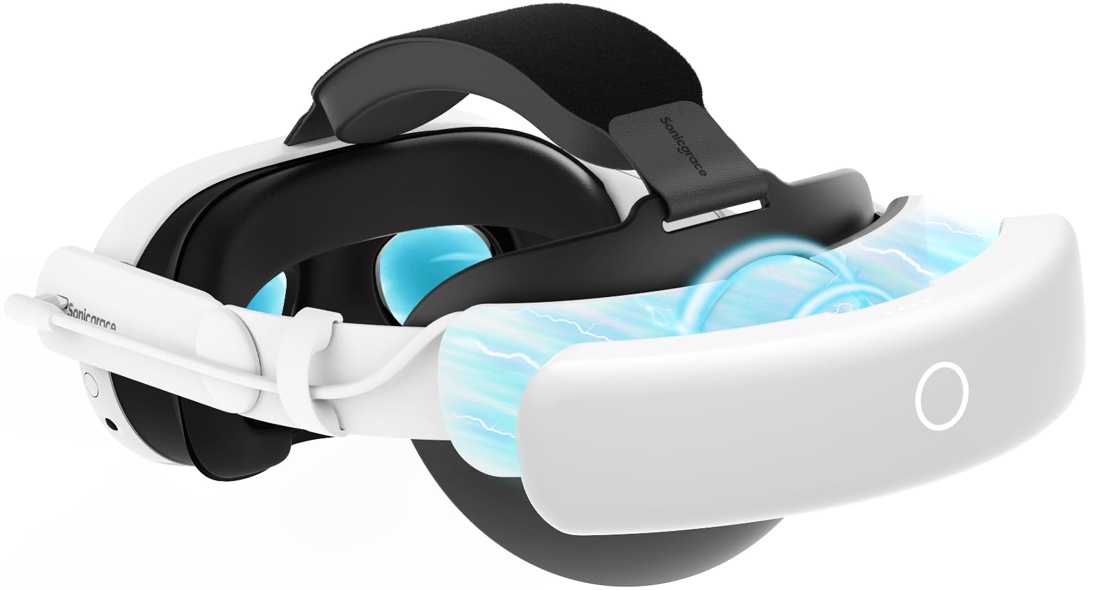 Sonicgrace S3 Pro Battery Head Strap for Meta Quest 3 & Quest 3S - 20W Fast Charging Magnetic Battery Pack - Comfortable VR Headset Replacement Accessories for Extended Gaming & Immersive VR Experiences