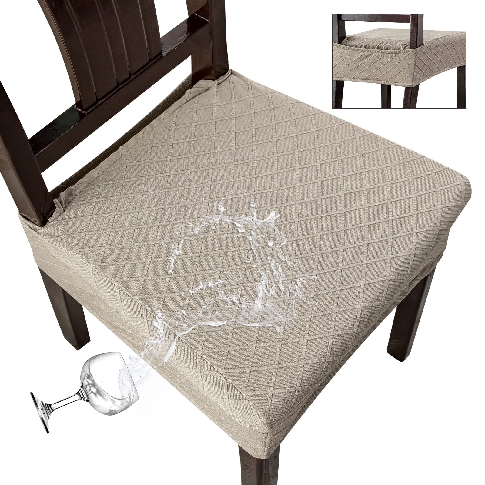 Waterproof Chair Covers for Dining Room - Durable Slipcovers for Kitchen & Dining Chairs - Protects Against Spills & Stains - Perfect for Family Meals, Parties & Everyday Use