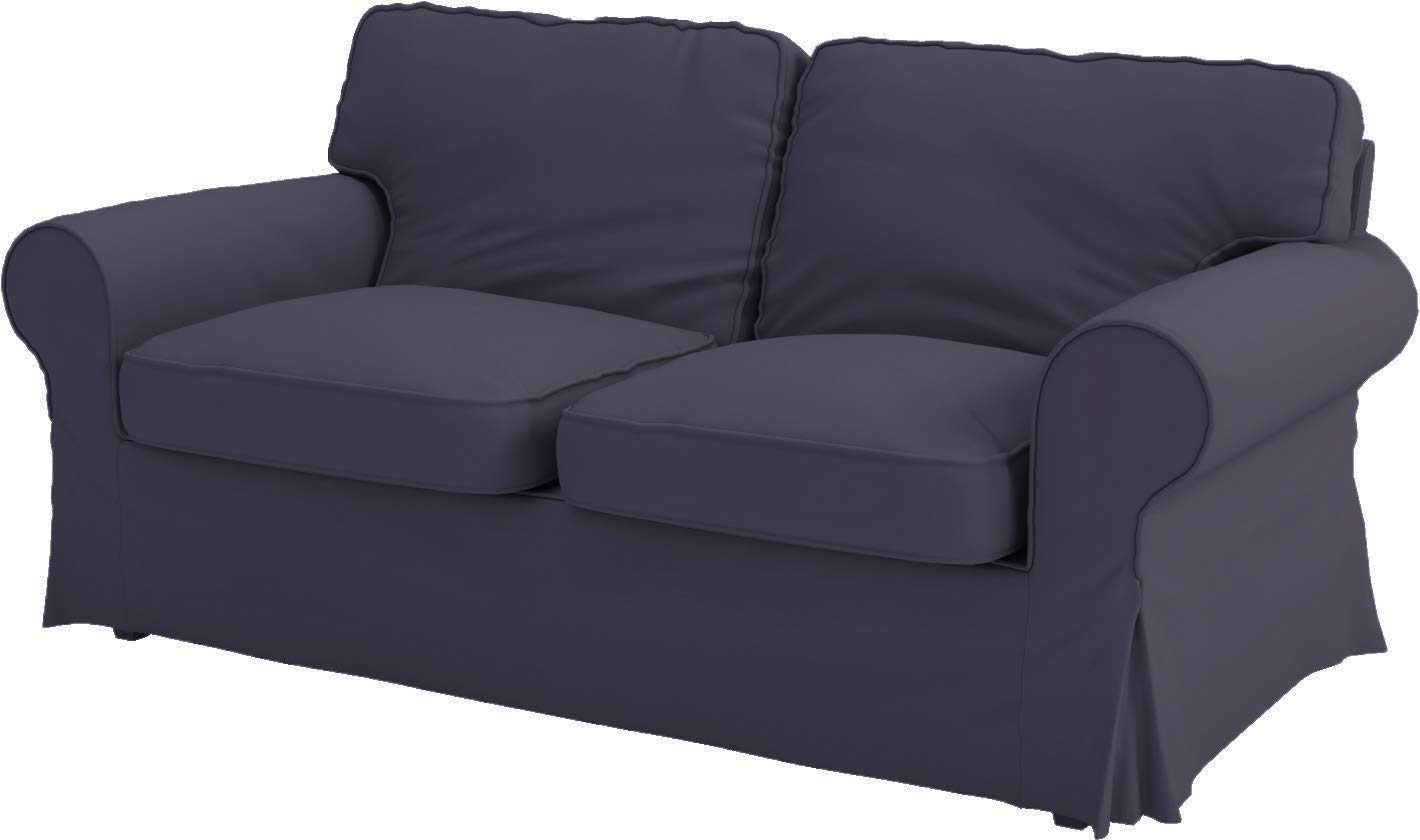 Dense Cotton Ektorp Loveseat Cover Replacement - Custom Fit for IKEA Ektorp Sofa Slipcover (Dark Gray) | Perfect for Living Room, Bedroom & Home Decor Protection