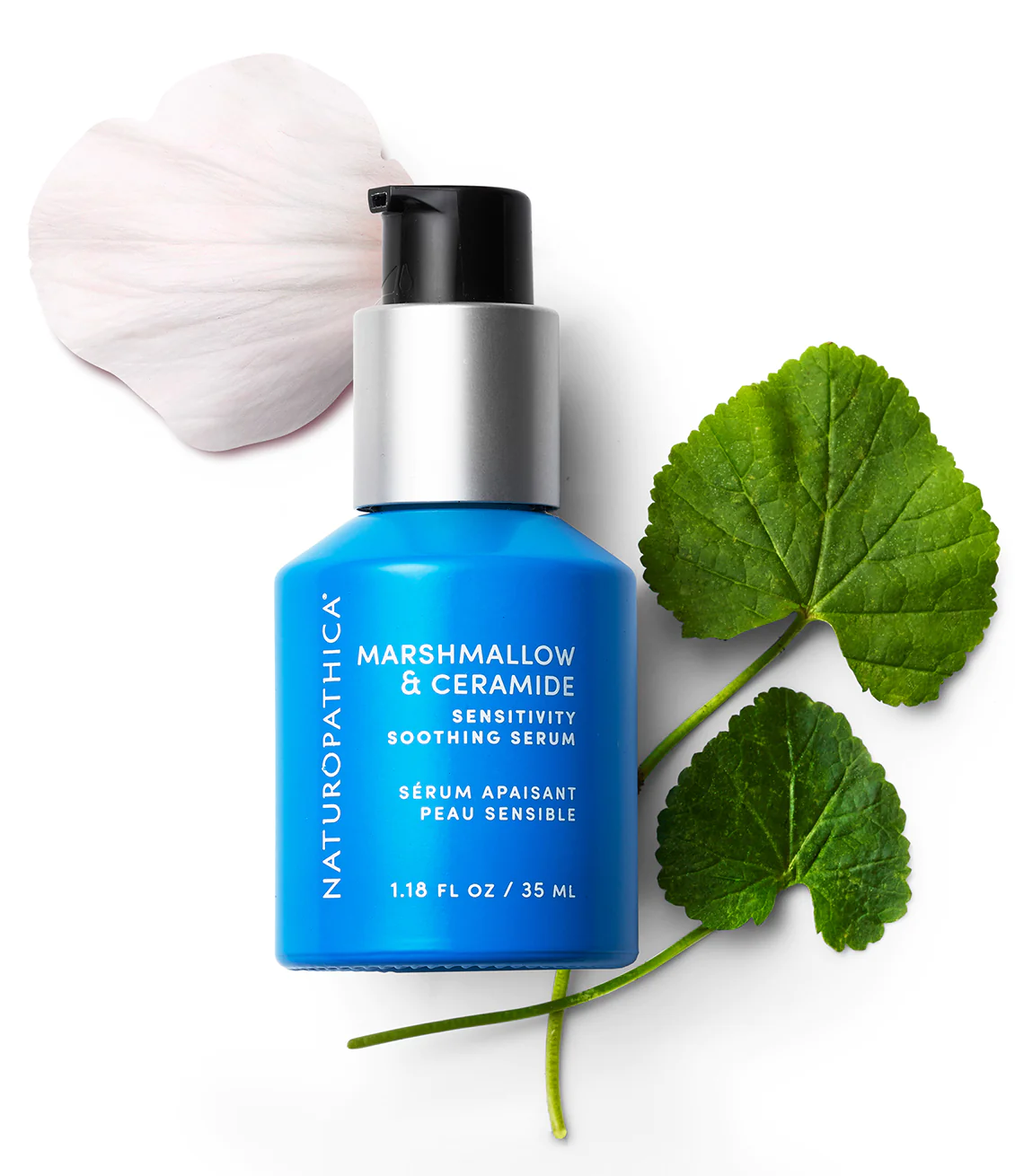 Naturopathica Marshmallow & Ceramide Sensitive Skin Soothing Serum - Calming Facial Treatment for Dry, Irritated Skin - Perfect for Daily Skincare Routine & Post-Procedure Recovery