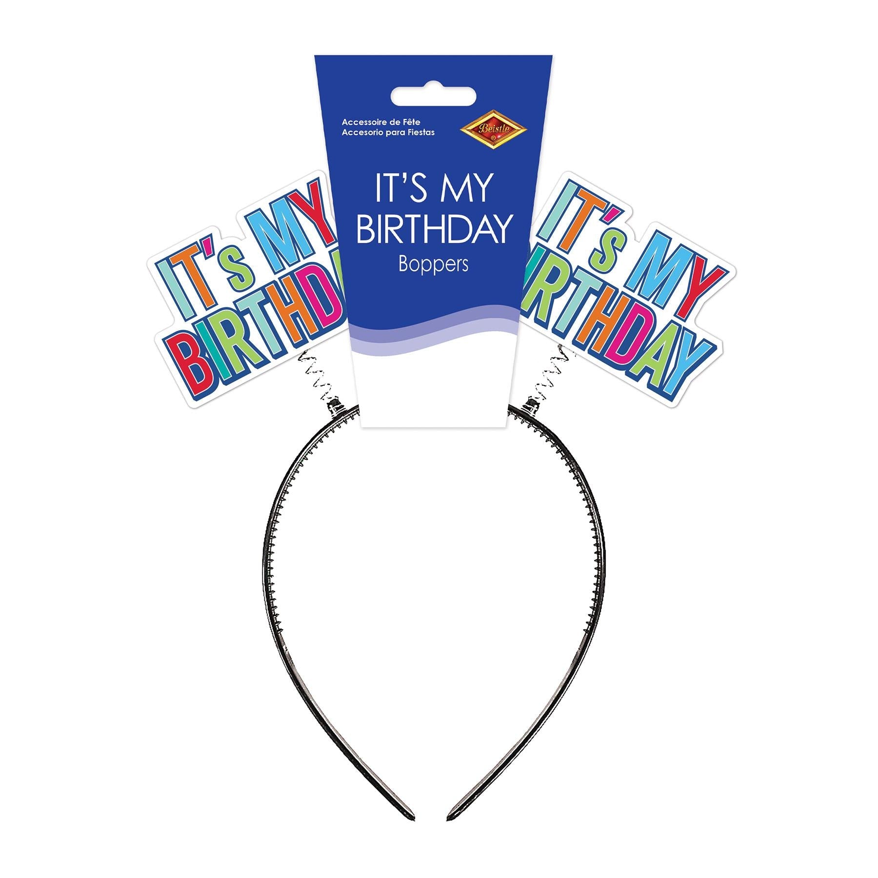 12 Pack Beistle It's My Birthday Party Boppers - Fun Foam Crown Headbands for Birthday Celebrations, Parties & Special Events - Perfect for Kids & Adults Birthday Bash Decorations