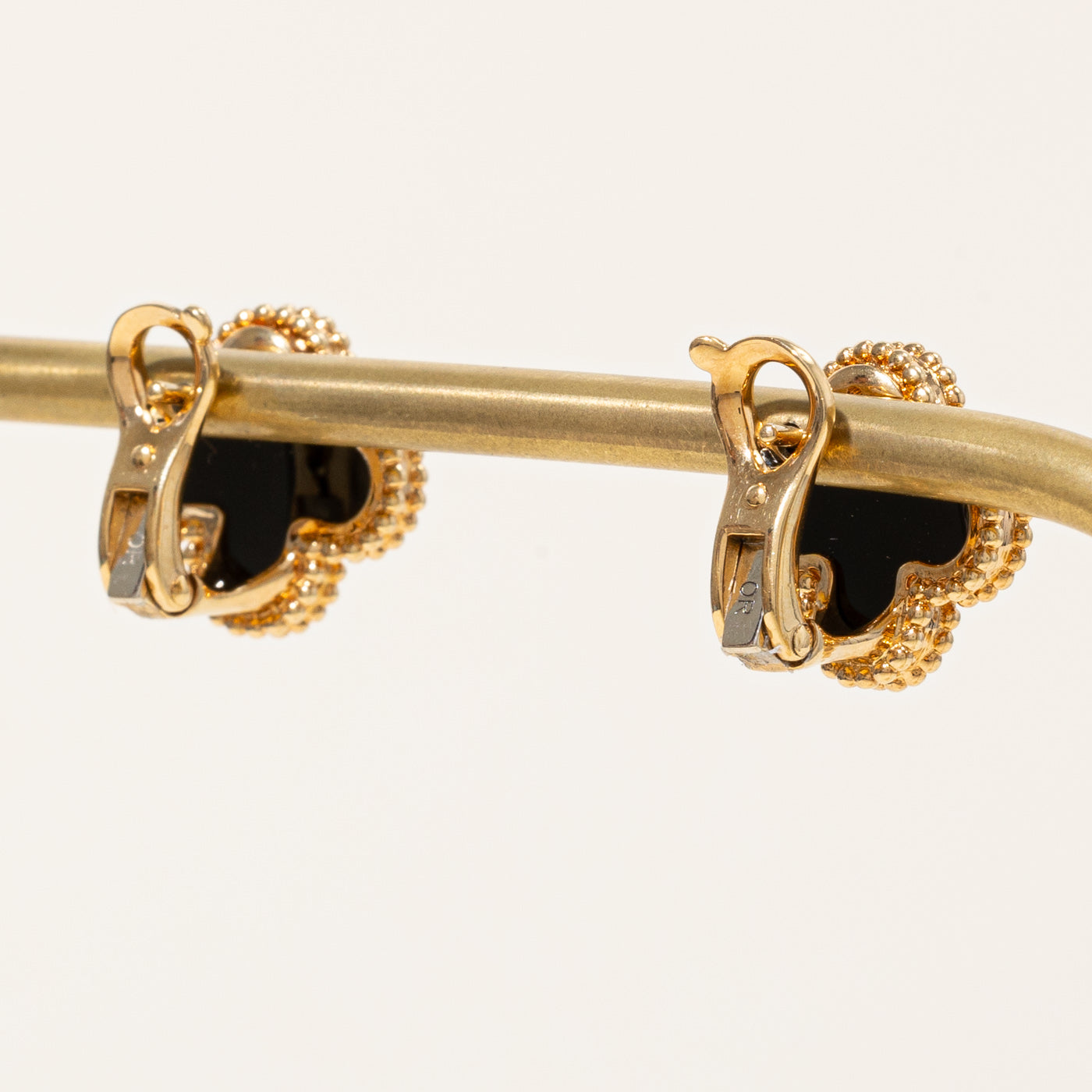 Vintage Alhambra Earrings by Van Cleef & Arpels - 2.30ctw Diamond Stud Earrings for Women | Luxury Jewelry Gift for Anniversary, Wedding & Special Occasions