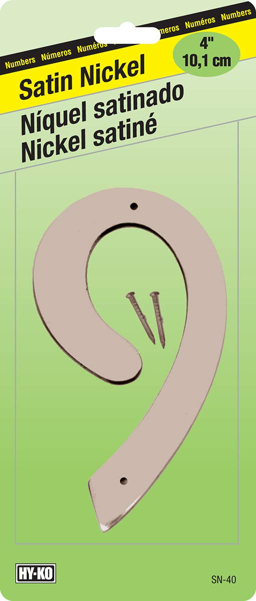 Hy-Ko Products Prestige House Numbers - Modern Address Plaque for Home, Mailbox & Business - Durable Metal Numbers for Outdoor & Indoor Use (Perfect for Front Door, Yard, Office & Apartment)
