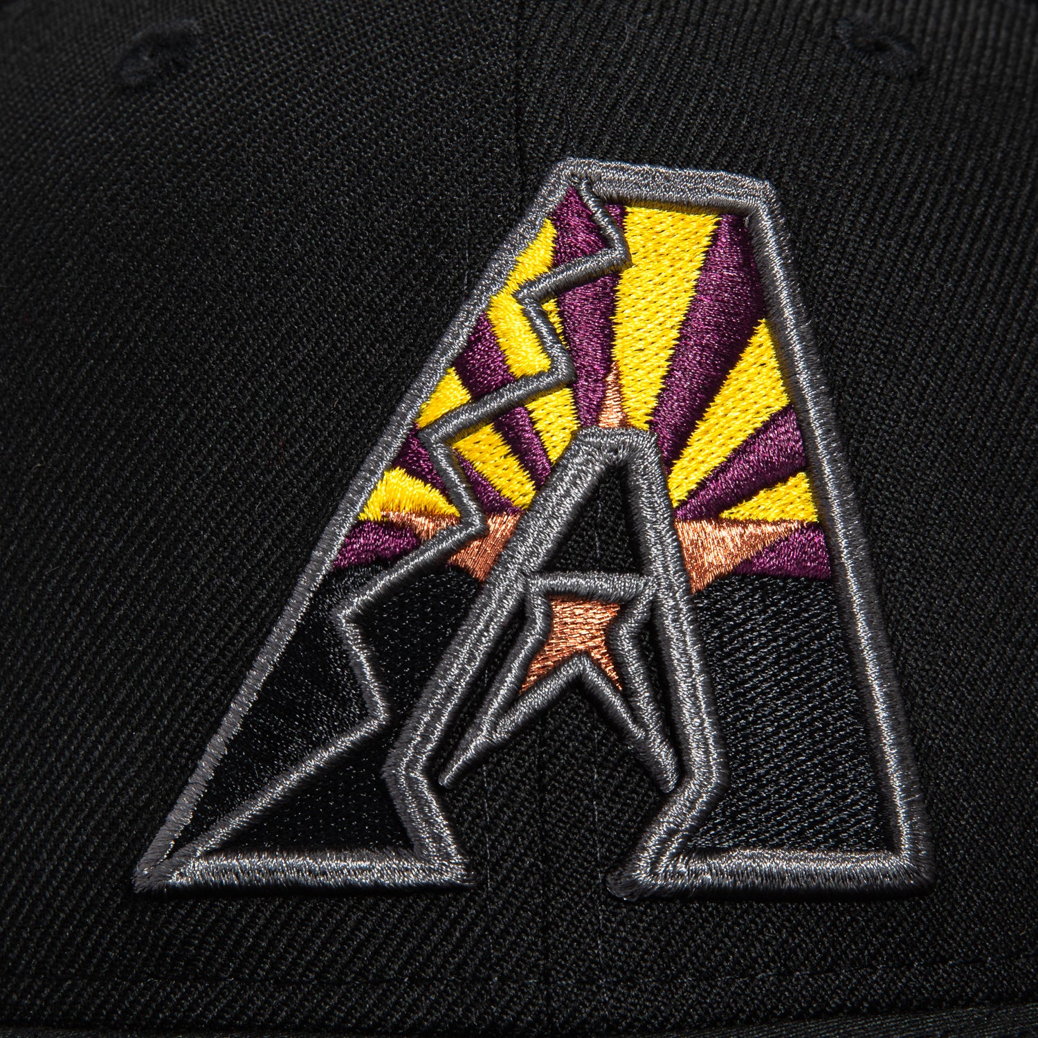 New Era 59Fifty Arizona Diamondbacks A-Flag Snapback Hat - Black | Official MLB Licensed Baseball Cap for Men & Women | Perfect for Games, Sports Events & Streetwear Fashion