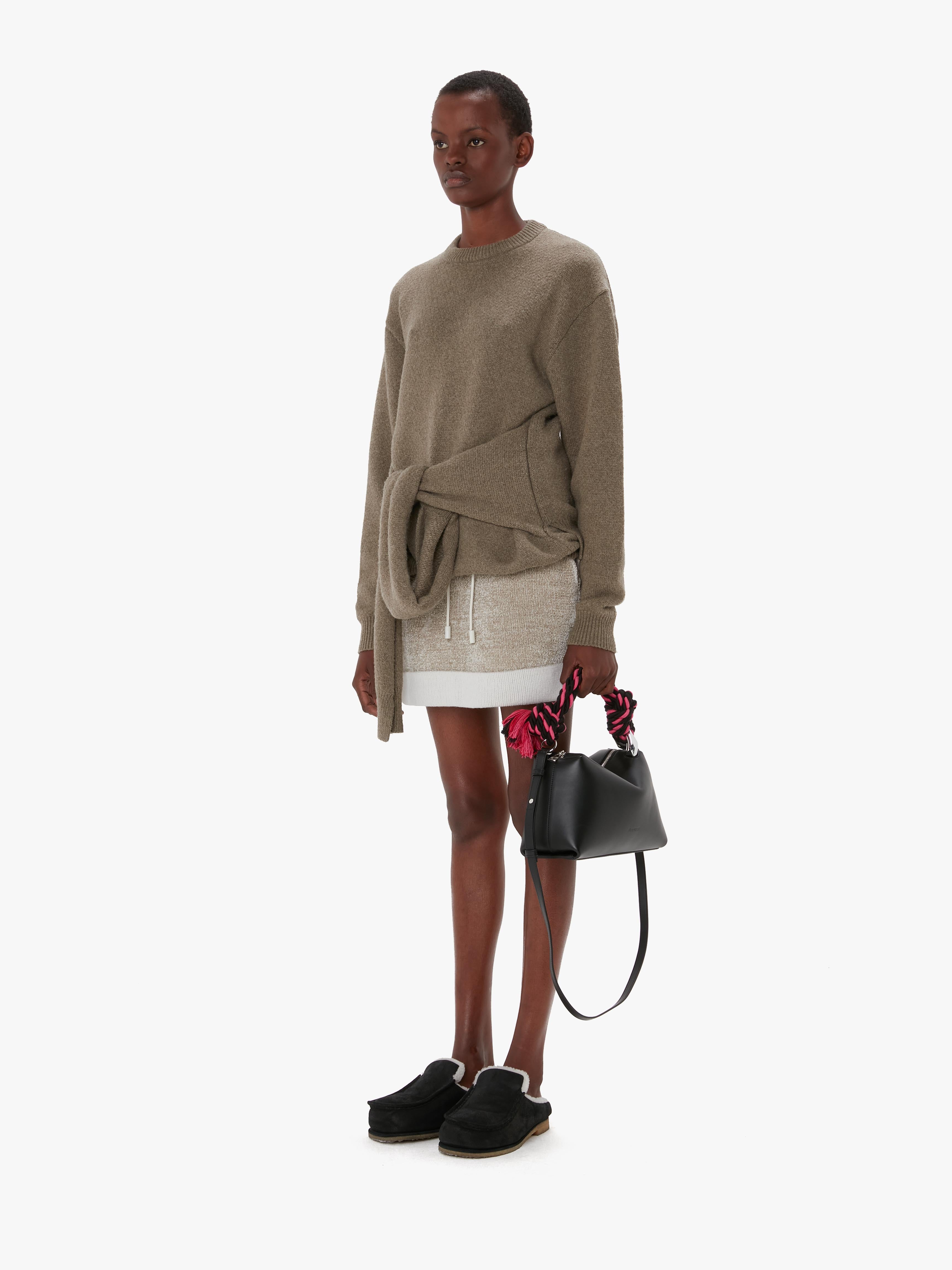 Stylish Draped Tie Front Sweater for Women | Cozy Knit Pullover | Perfect for Fall & Winter Outfits, Office Wear & Casual Dates