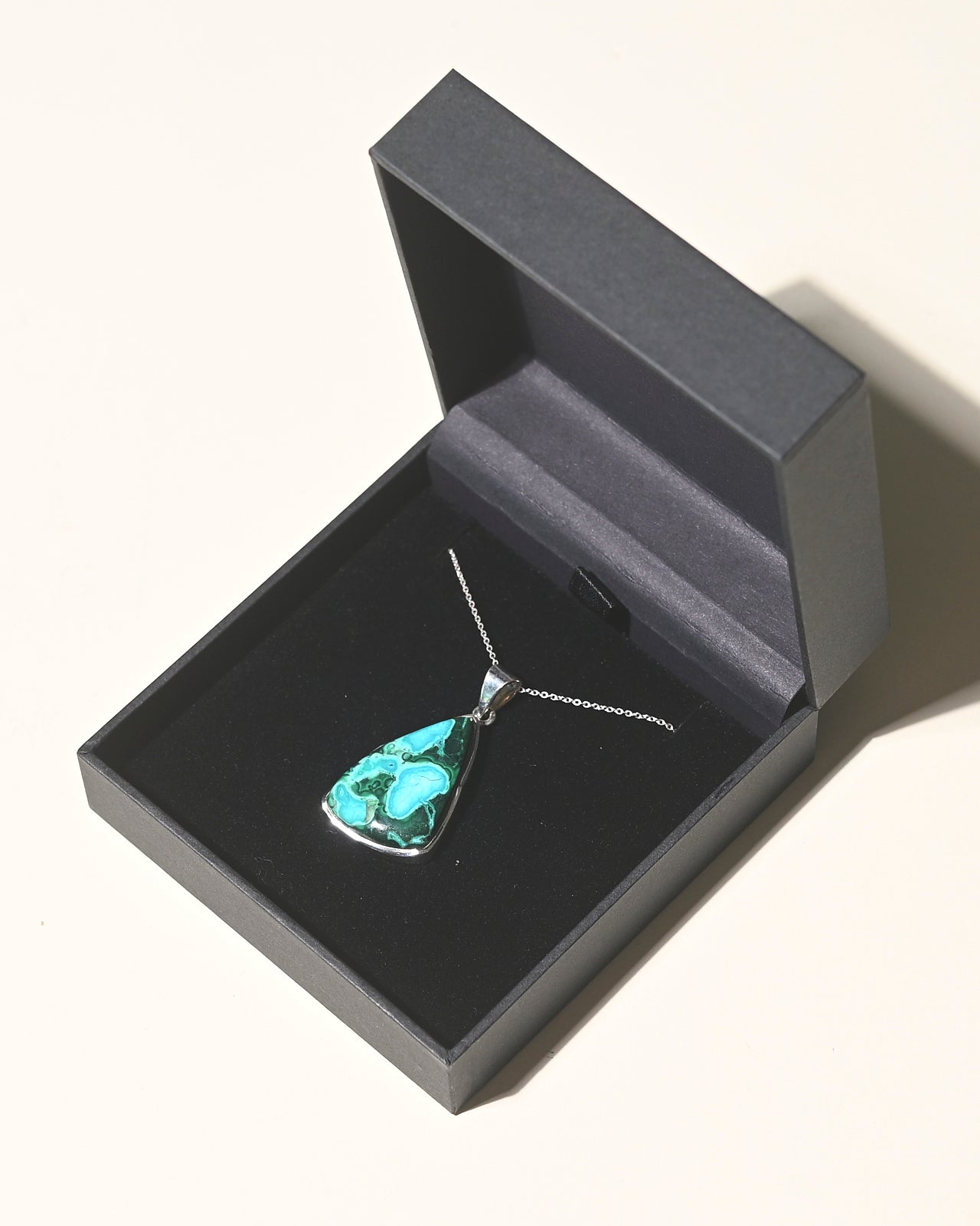 Chrysocolla Malachite Necklace - Handmade Gemstone Jewelry for Women | Healing Crystal Pendant for Meditation, Yoga & Spiritual Gifts