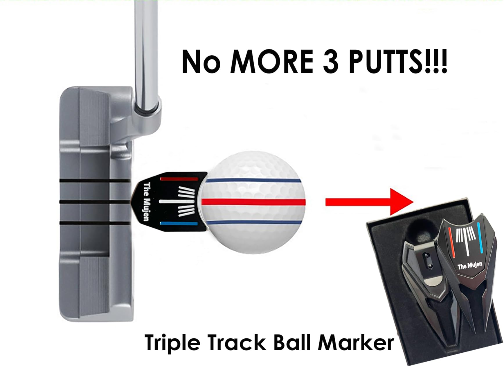 Premium Golf Ball Marker & Alignment Tool Set – Divot Repair, Putting Training Aid with Hat Clip, Cleaner & Club Holder – Ideal Golf Accessories & Gifts for Men & Women | Perfect for Practice, Tournaments & Casual Play