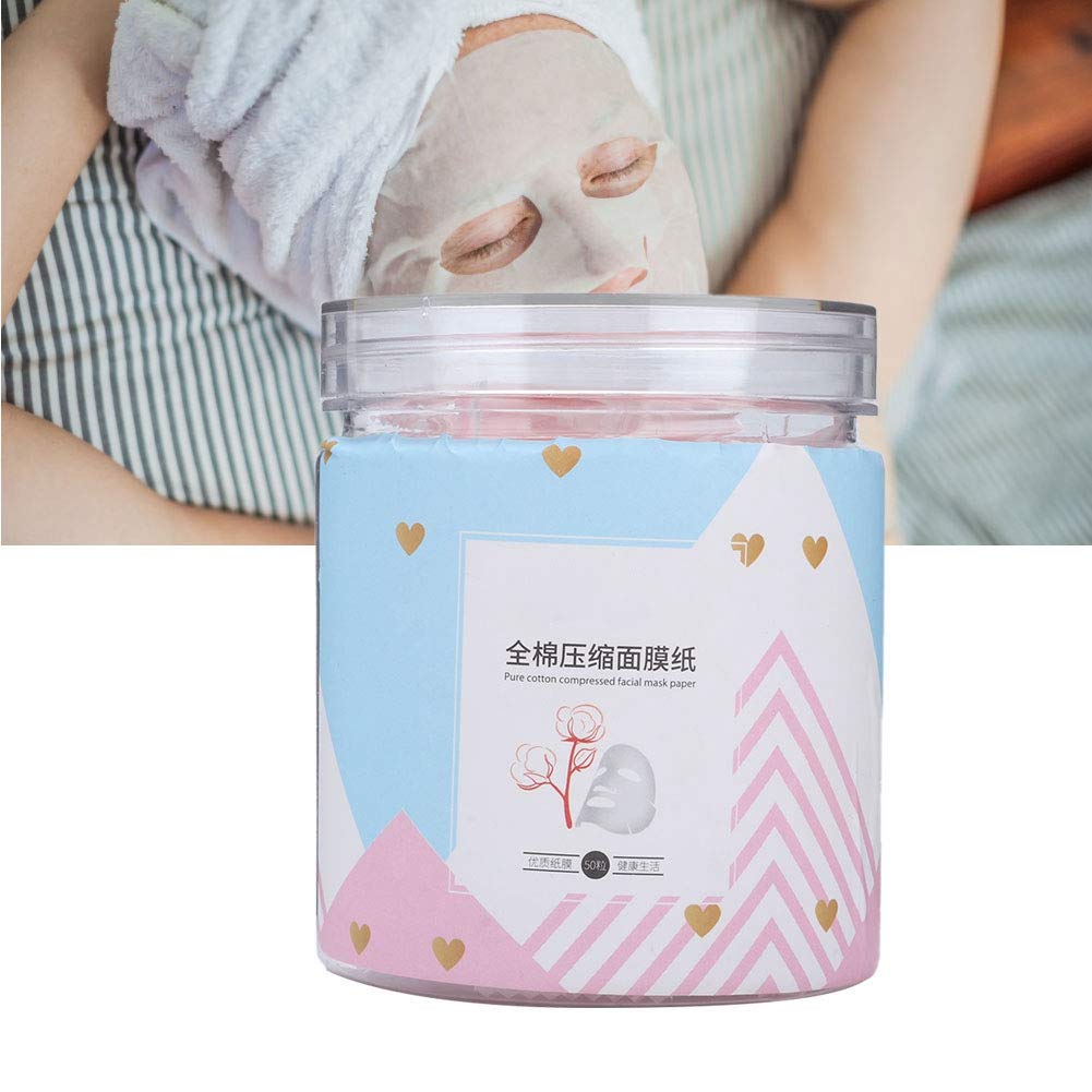 50Pcs Compressed Face Mask Sheets - Disposable DIY Skin Care Facial Mask for Hydration & Nourishment (Use with Milk, Toner or Essence) | At-Home Spa, Travel & Daily Skincare Routine