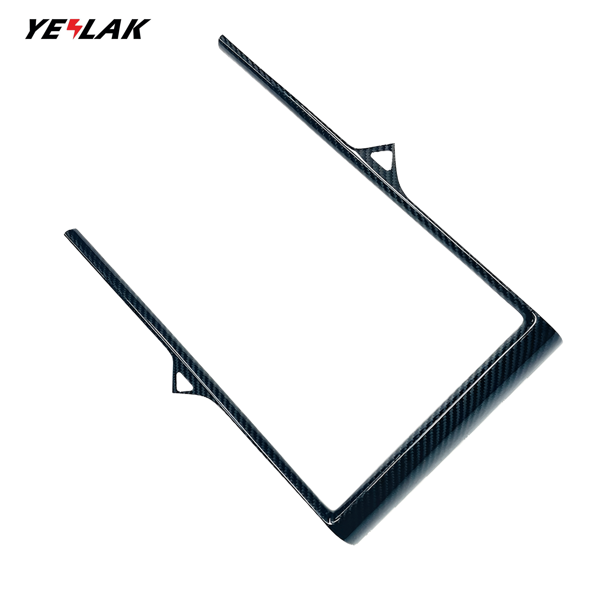 Premium Carbon Fiber Touchscreen Frame Trim for Tesla Model S (2014-2020) & Model X (2014-2021) – Easy Installation Interior Upgrade Kit | Luxury Dashboard Accessory for Tesla Owners | Perfect for Daily Driving & Car Shows