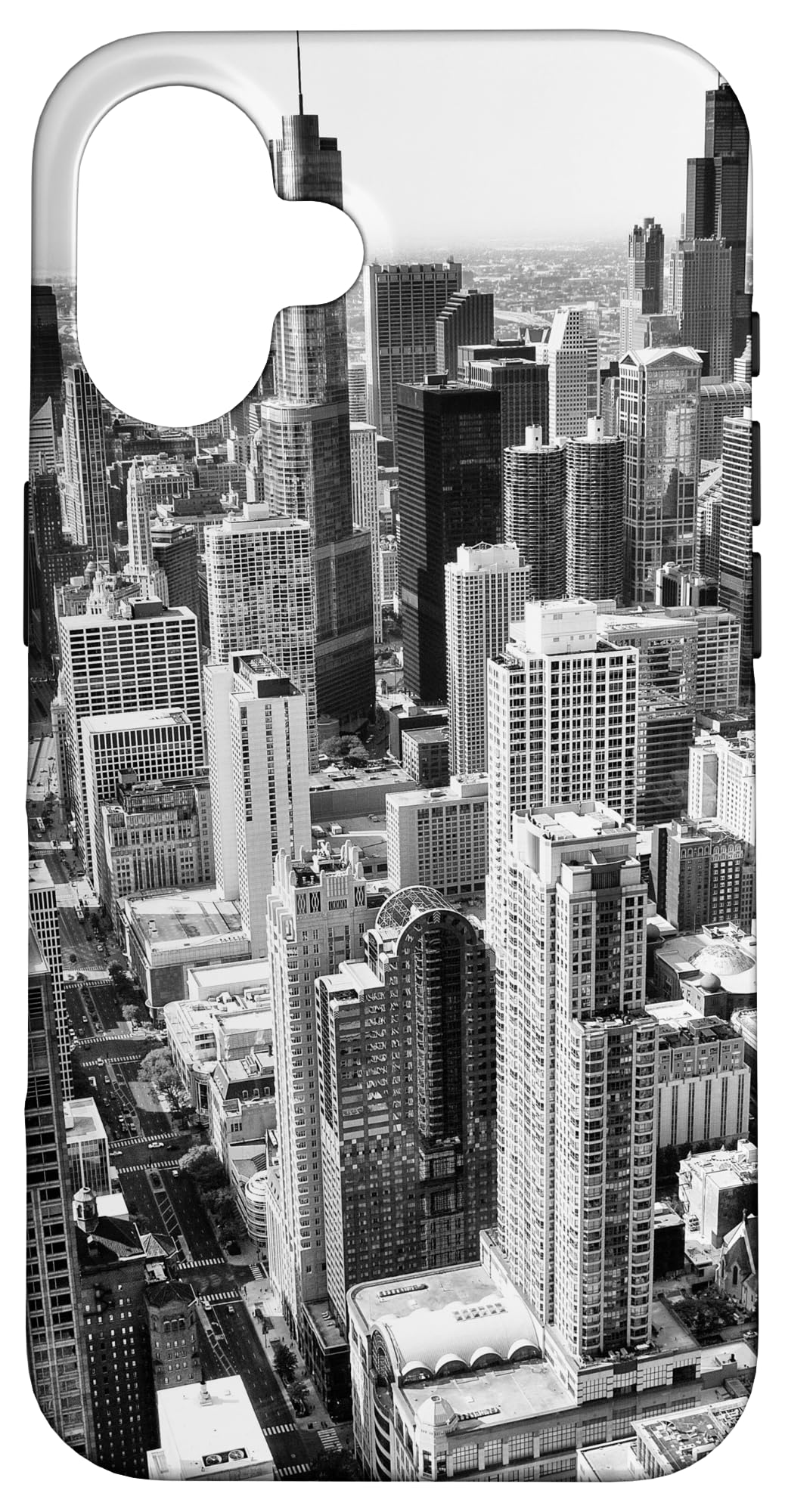 iPhone 16 Pro Case with Chicago Skyline Design - Slim Protective Cover for iPhone 16/16 Pro - Perfect for Travelers & City Lovers (Use for Daily Protection & Style Statement)