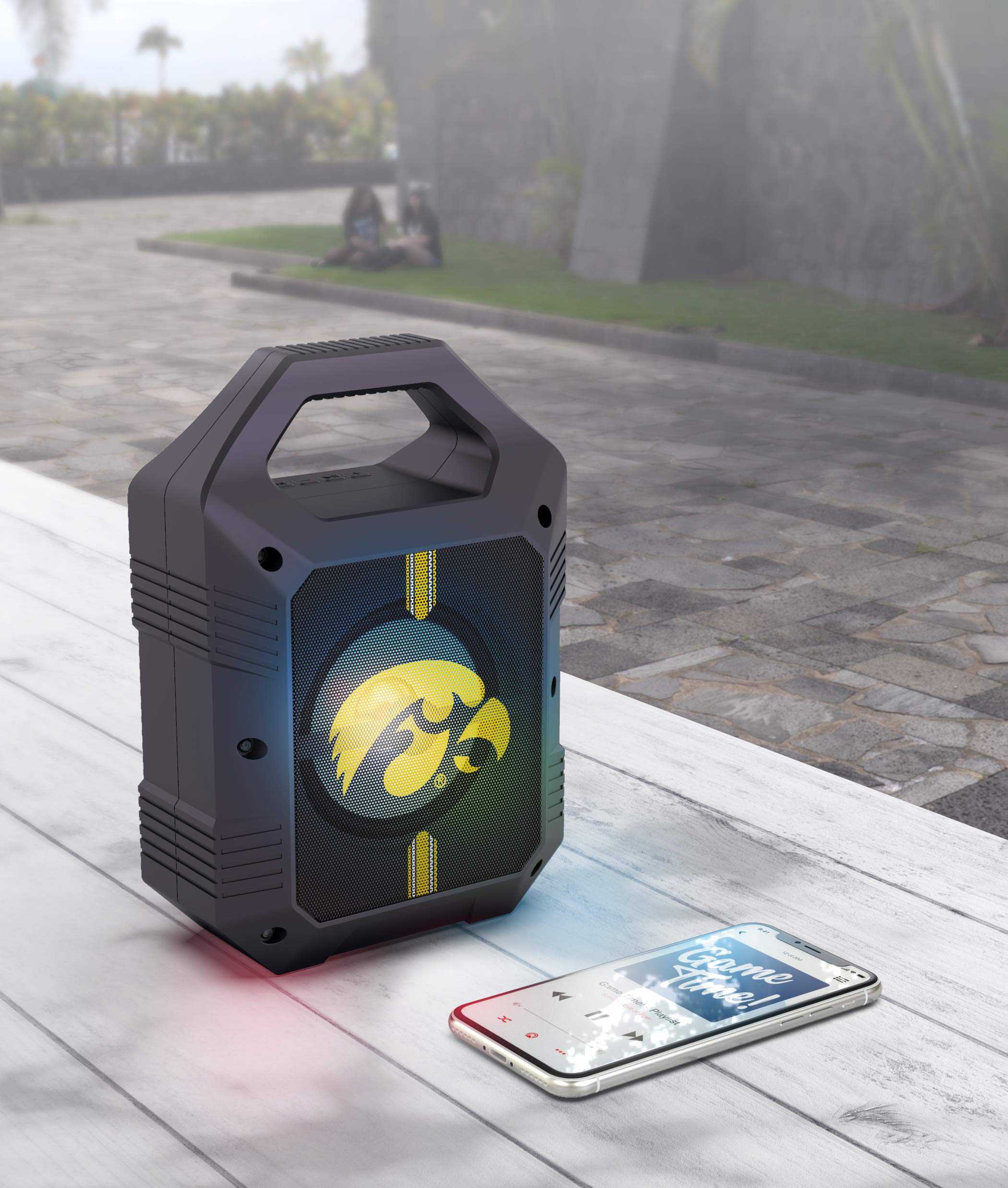 SOAR NCAA Unisex ShockBox XL Wireless Bluetooth Speaker - Portable Waterproof Speaker for Outdoor, Beach, Pool, and Party Use