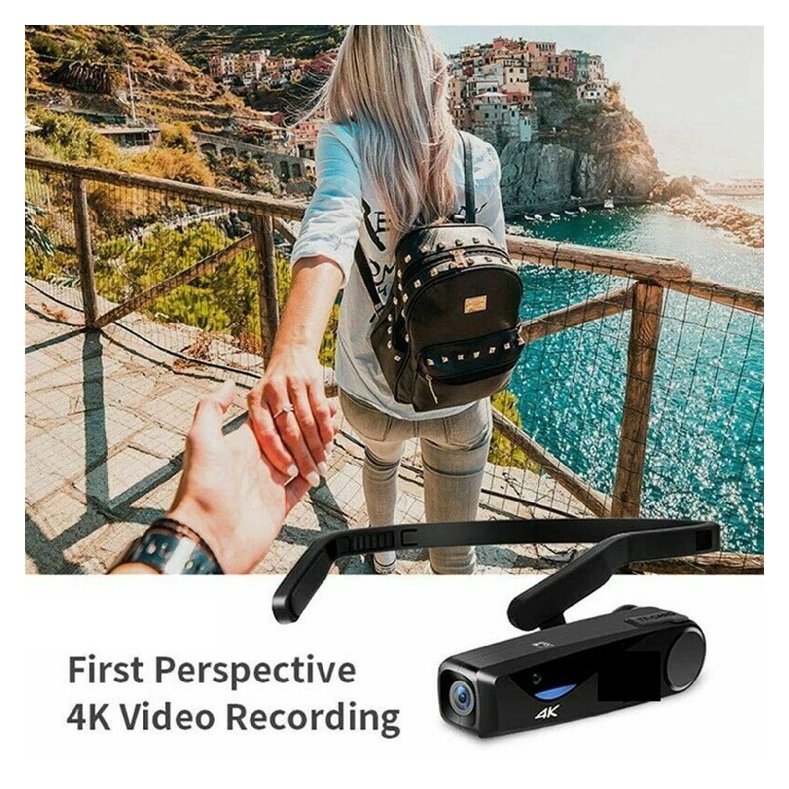 **AUBEST 4K FPV Wearable Head Mounted Video Camera Camcorder with 32GB TF Card & Remote Control - Perfect for Vlogging, Blogging, Live Streaming & Action Shots**