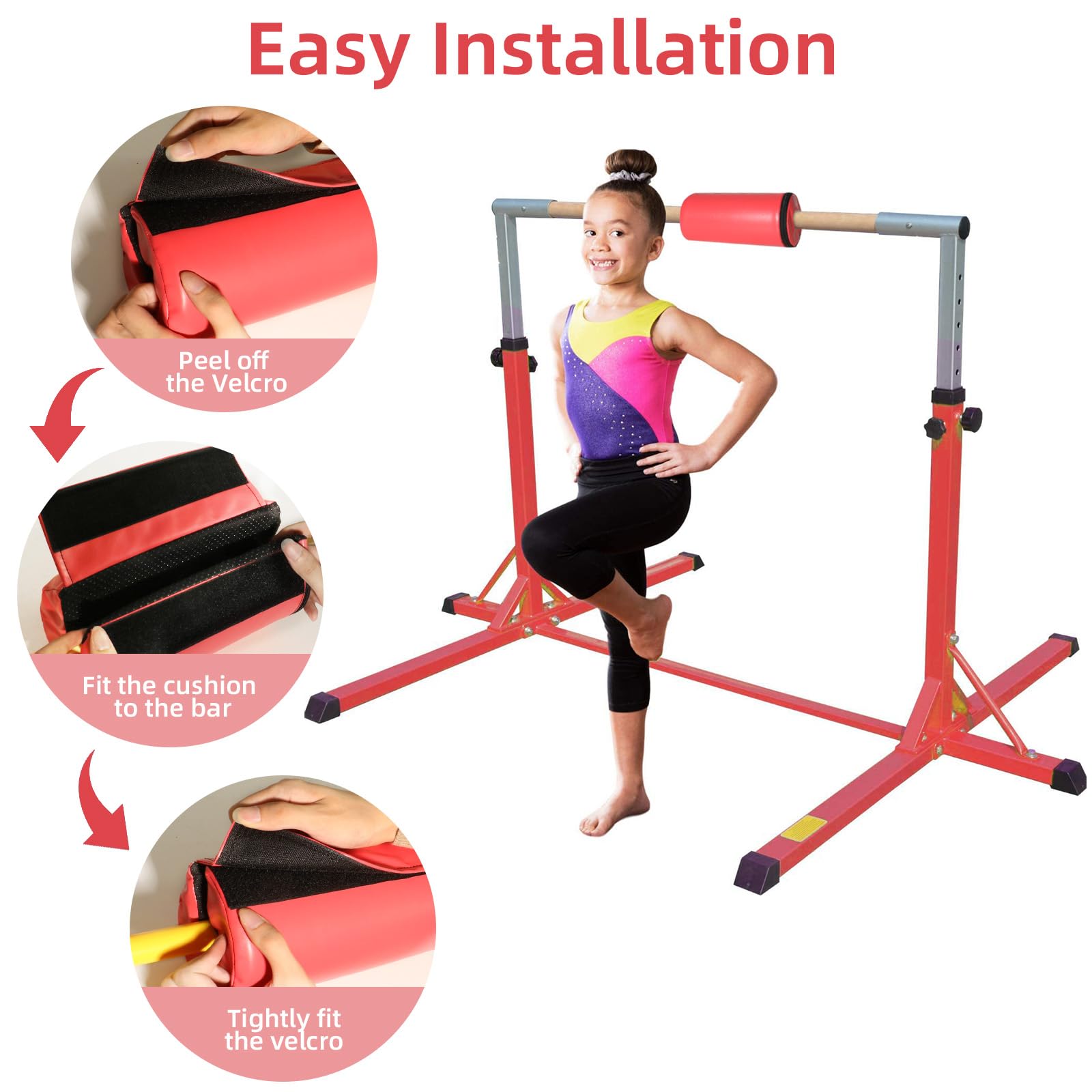 Gymnastics Bar Pad for Tummy - Soft Protective Cushion for Kids & Adults - Ideal for Training, Practice & Home Gymnastics Equipment Safety