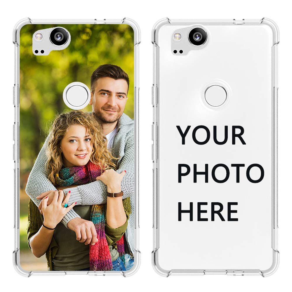 Custom Google Pixel 2 Phone Case - Clear Soft TPU Protective Cover with Anti-Scratch & Personalized Photo Printing - Perfect for Daily Use, Travel, and Gift Giving