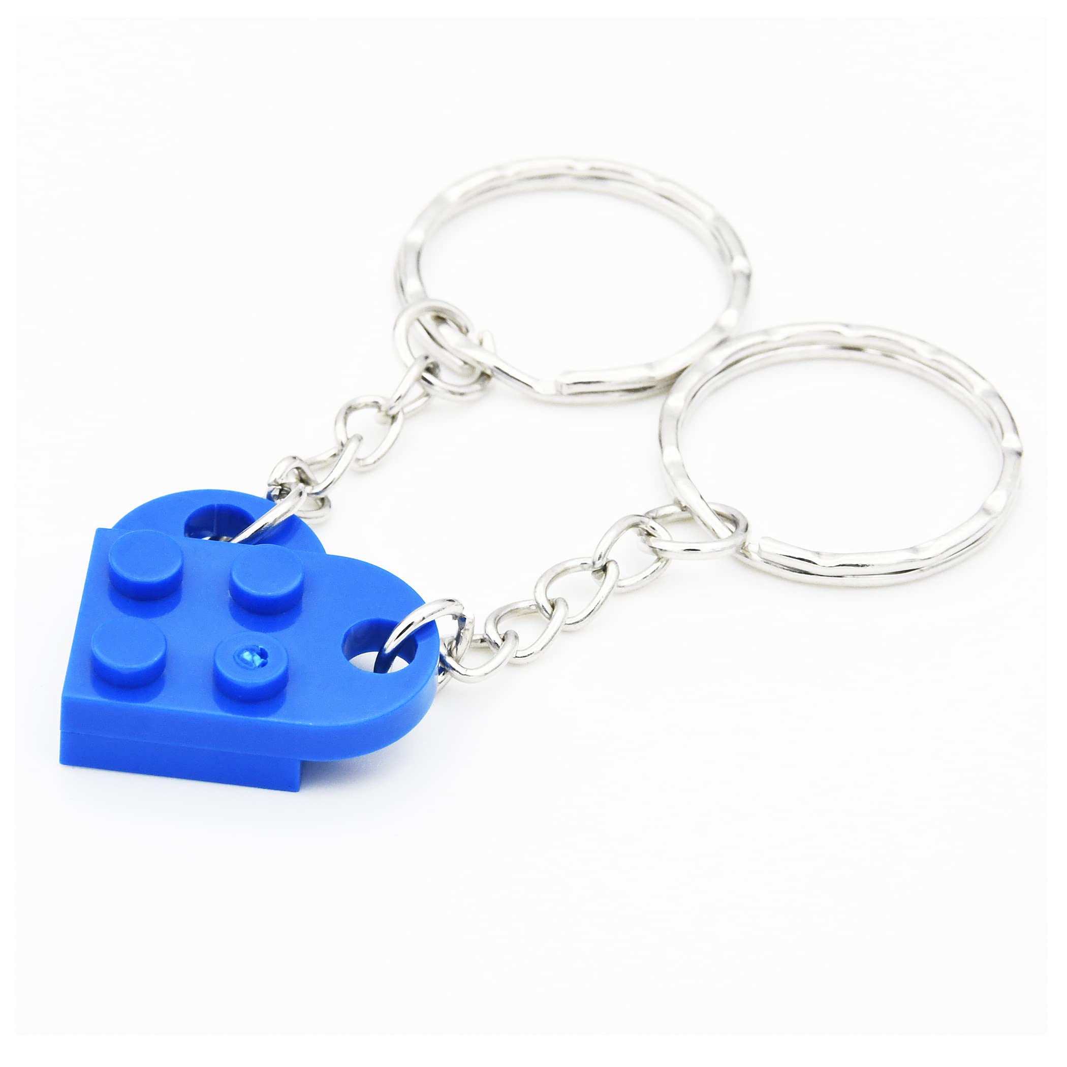 Best Friendship Keychain Set - Heart Key Rings for Couples & BFFs - 6 Color Options - Perfect Birthday Gift for Men & Women - Ideal for Anniversaries, Valentine's Day & Everyday Carry