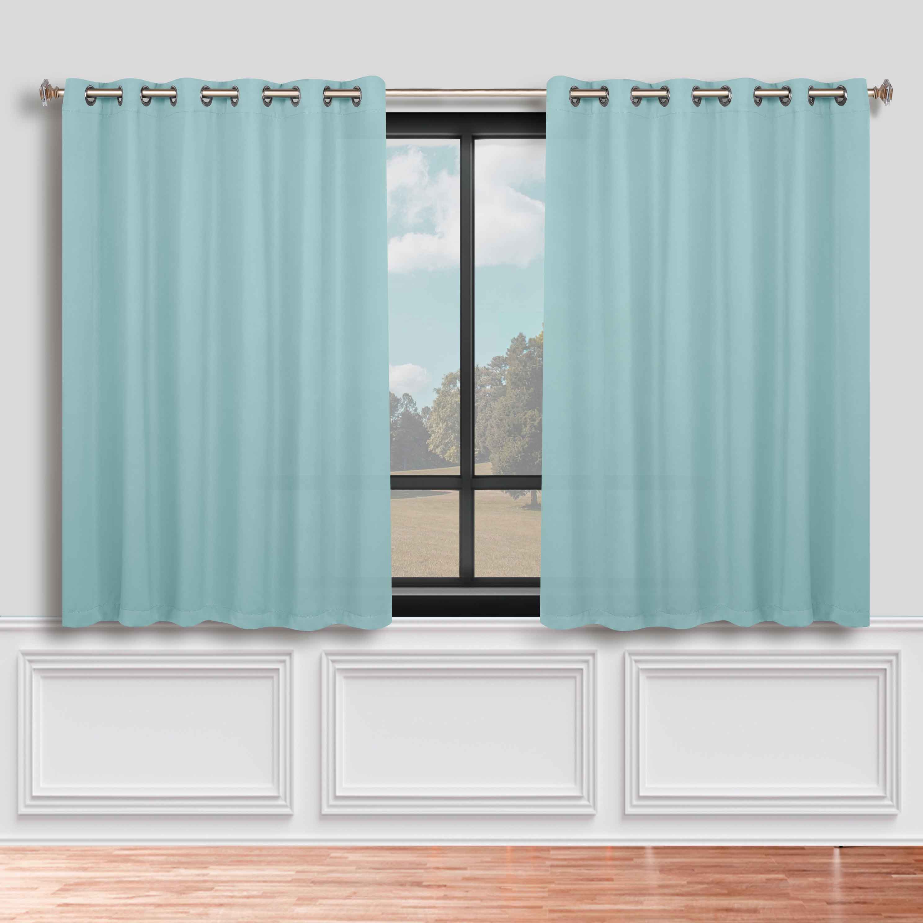 Blackout Curtains Set of 2 - Machine Washable, Room Darkening, Noise Reducing & Thermal Insulated for Bedroom, Nursery & Home Theater