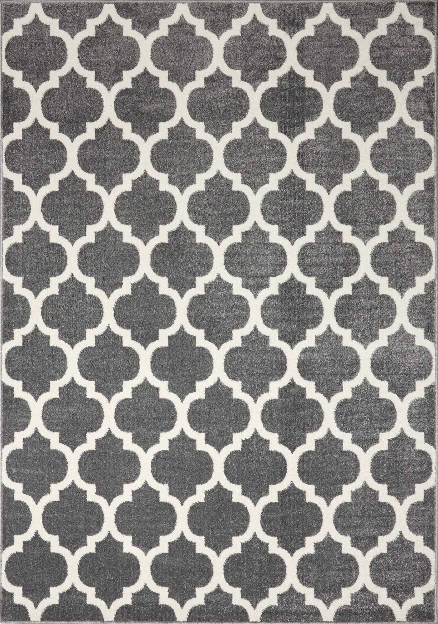5'3 x 7'7 Modern Grey and Beige Area Rug - Soft Living Room Carpet for Bedroom, Office, and Home Decor