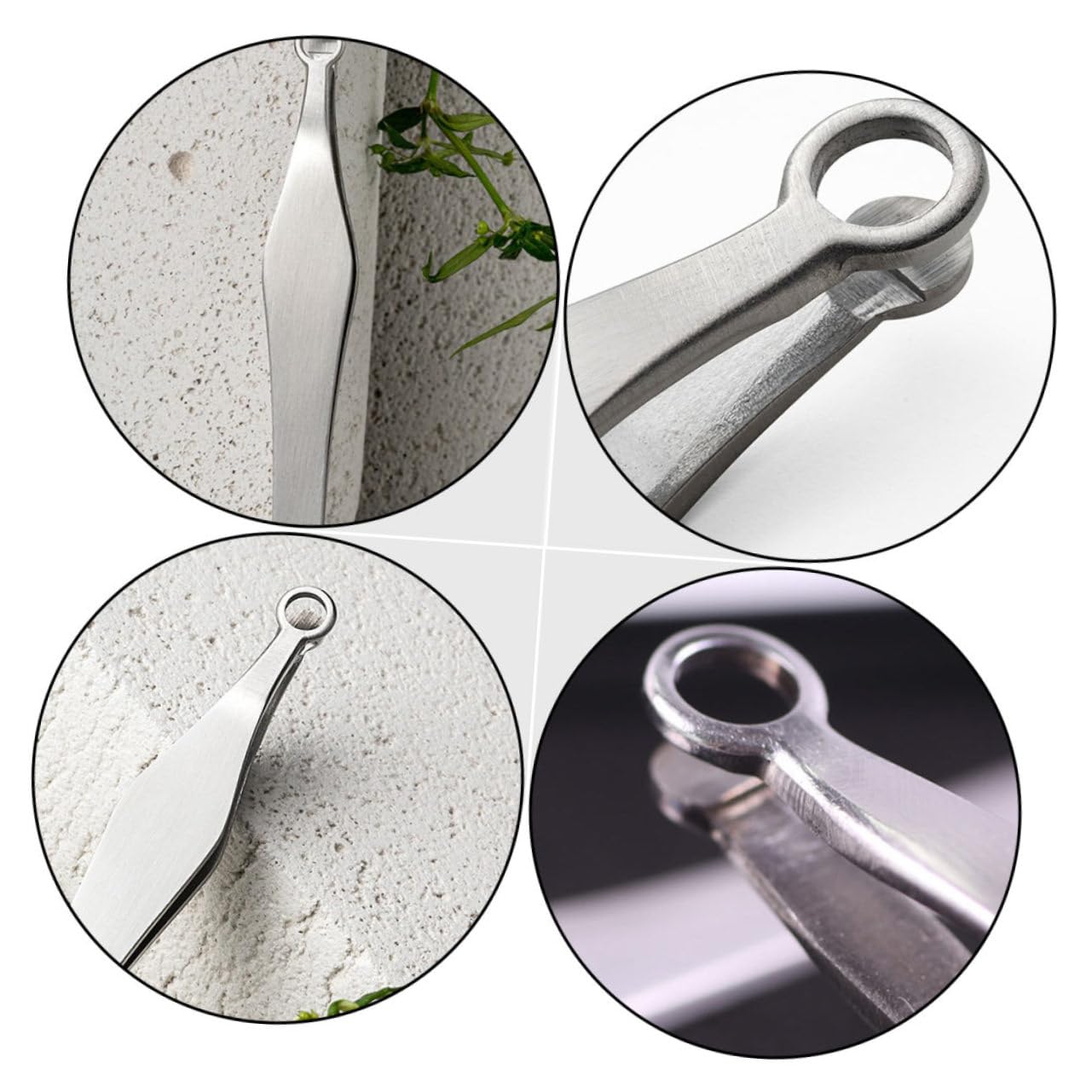 1pc Stainless Steel Nose Hair Scissors - Professional Nasal Hair Trimmer & Eyebrow Grooming Tool for Men - Painless Nose Hair Removal, Beard & Mustache Trimming - Perfect for Travel, Home & Personal Grooming Kit