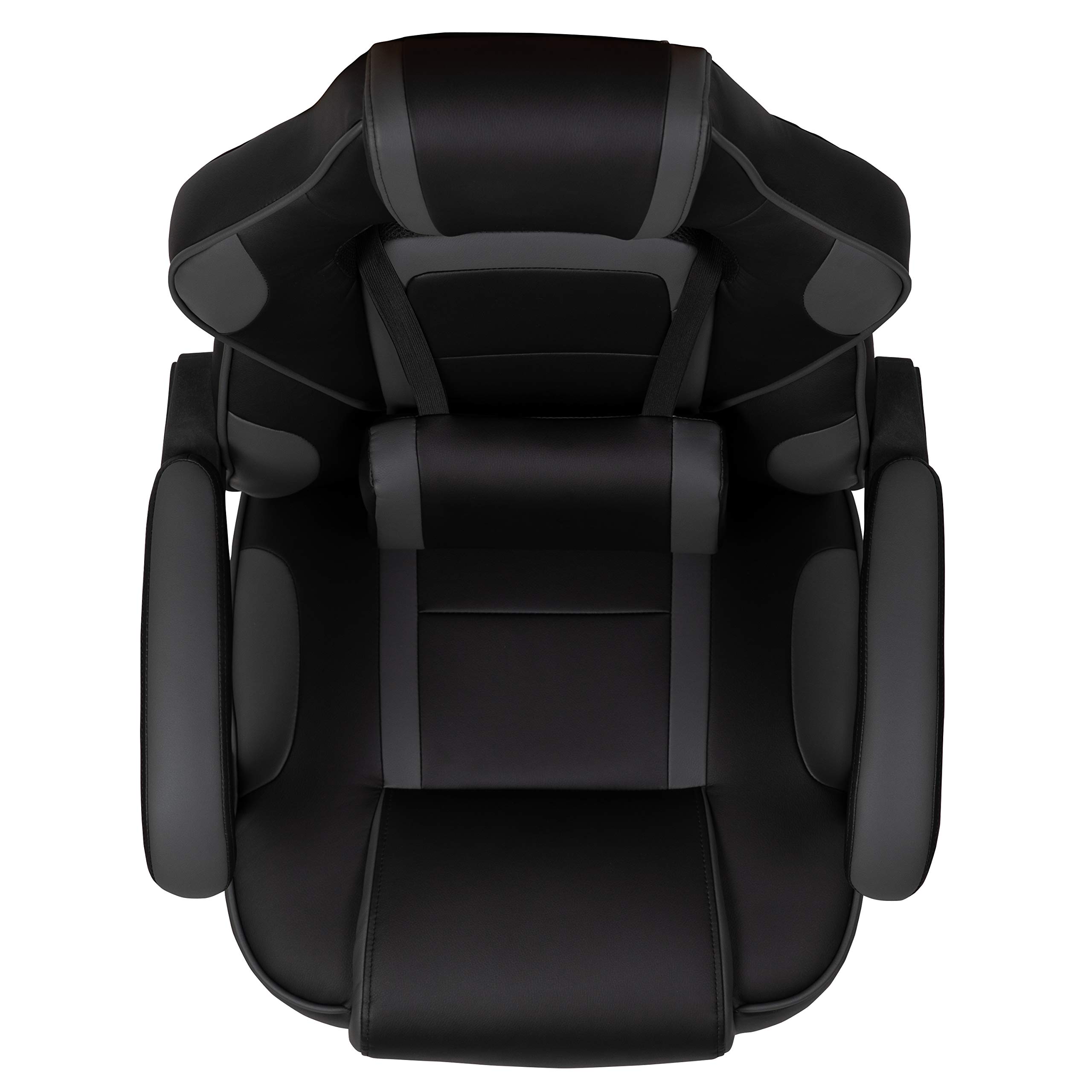 X40 Ergonomic Gaming Chair - Racing Style Computer Chair with Reclining Back, Adjustable Arms & Slide-Out Footrest - Massage Lumbar Support - Black/Gray - Perfect for Esports, Office Work & Home Gaming Setup
