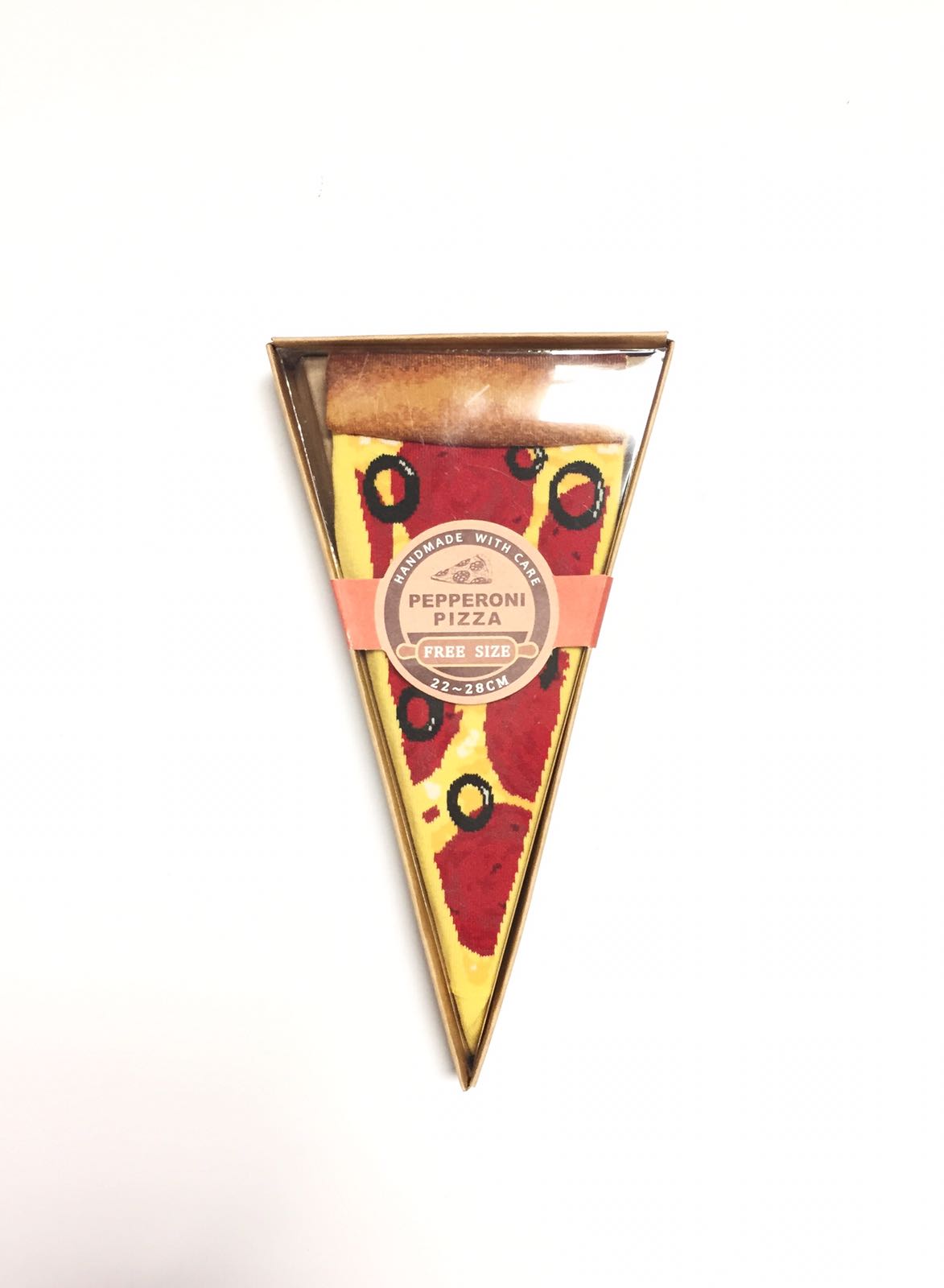 Pepperoni Pizza Socks - Fun Novelty Food Socks for Pizza Lovers - Perfect Gift for Pizza Parties, Christmas & Casual Wear