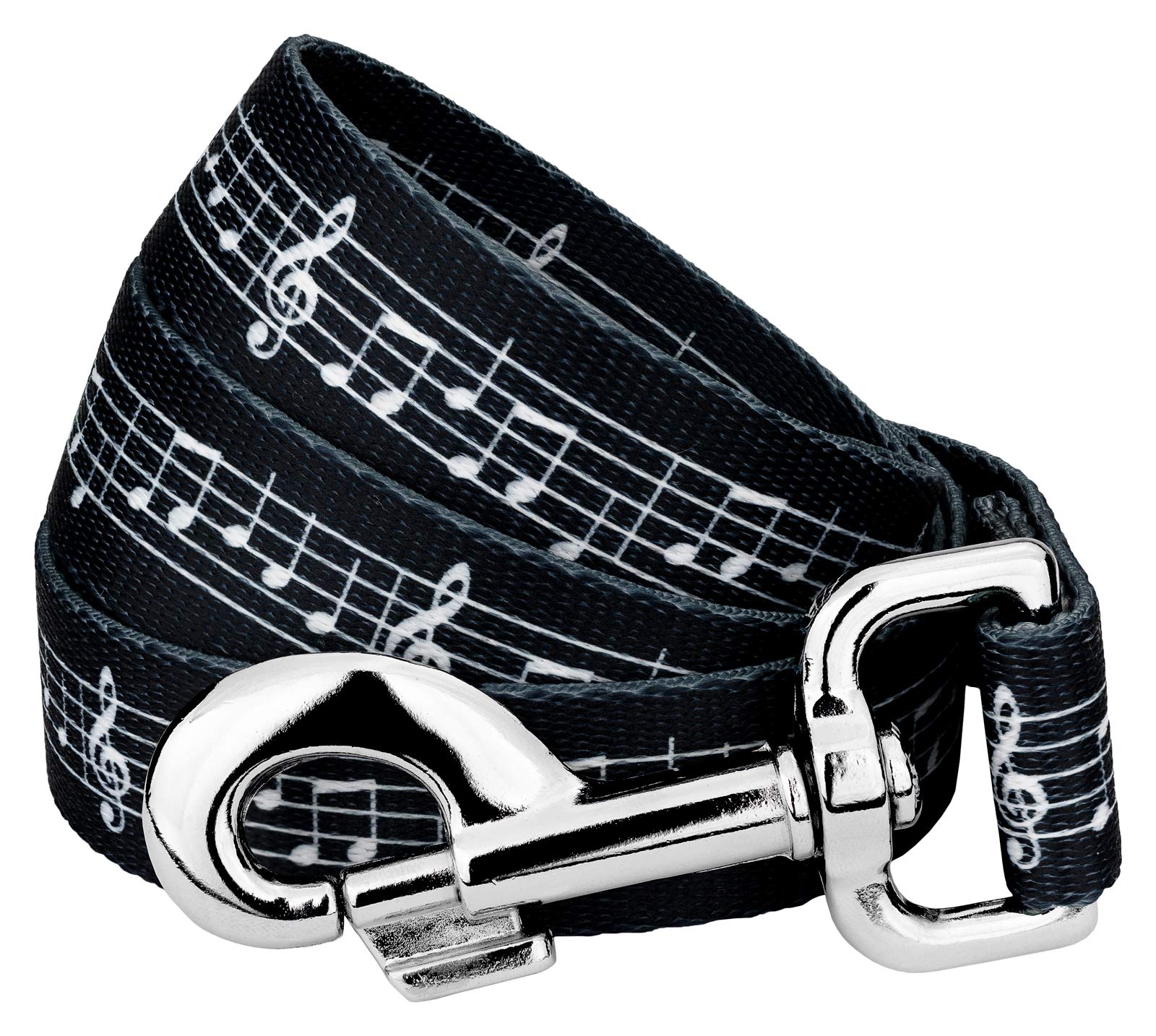 Country Brook Petz - Sheet Music Dog Leash - 6 Foot Adjustable Nylon Leash with 5 Musical Note Designs, Perfect for Music Lovers & Dog Owners - Great for Walks, Training & Gifts (1/2 Inch Wide)