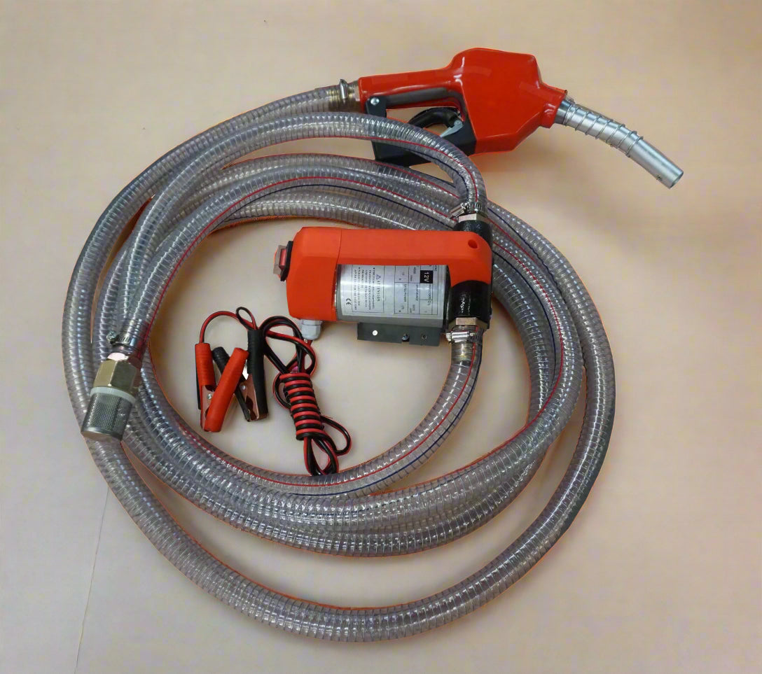 12V Diesel Fuel Transfer Pump - 11 GPM High Flow, Lightweight Cast Iron Construction | Model FTP175 | Perfect for Truck, Tractor, Boat & Industrial Fuel Transfer