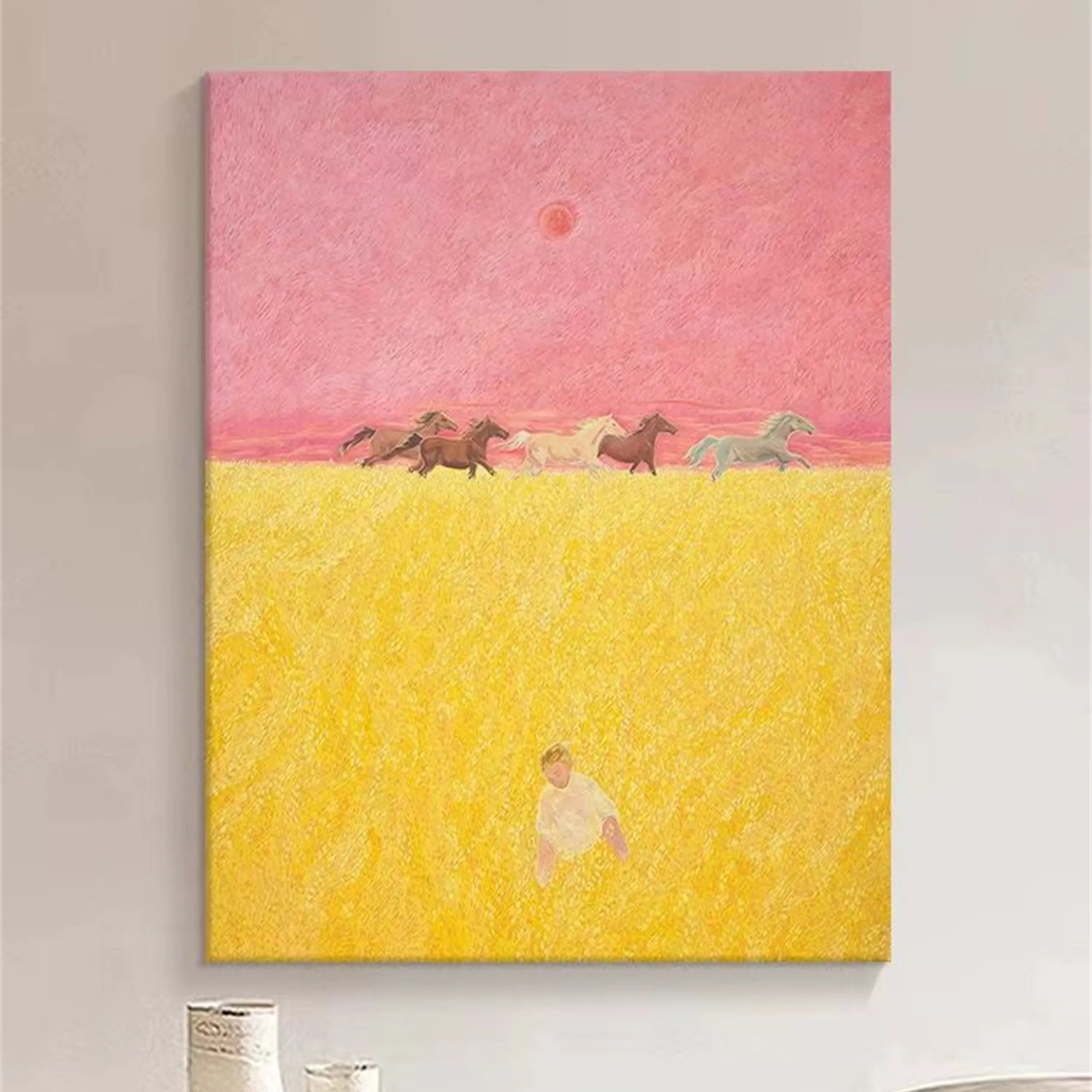 Animal Art Painting #AP026 - Handmade Wildlife Canvas Art for Home & Office Decor | Perfect for Living Room, Bedroom, or Gift