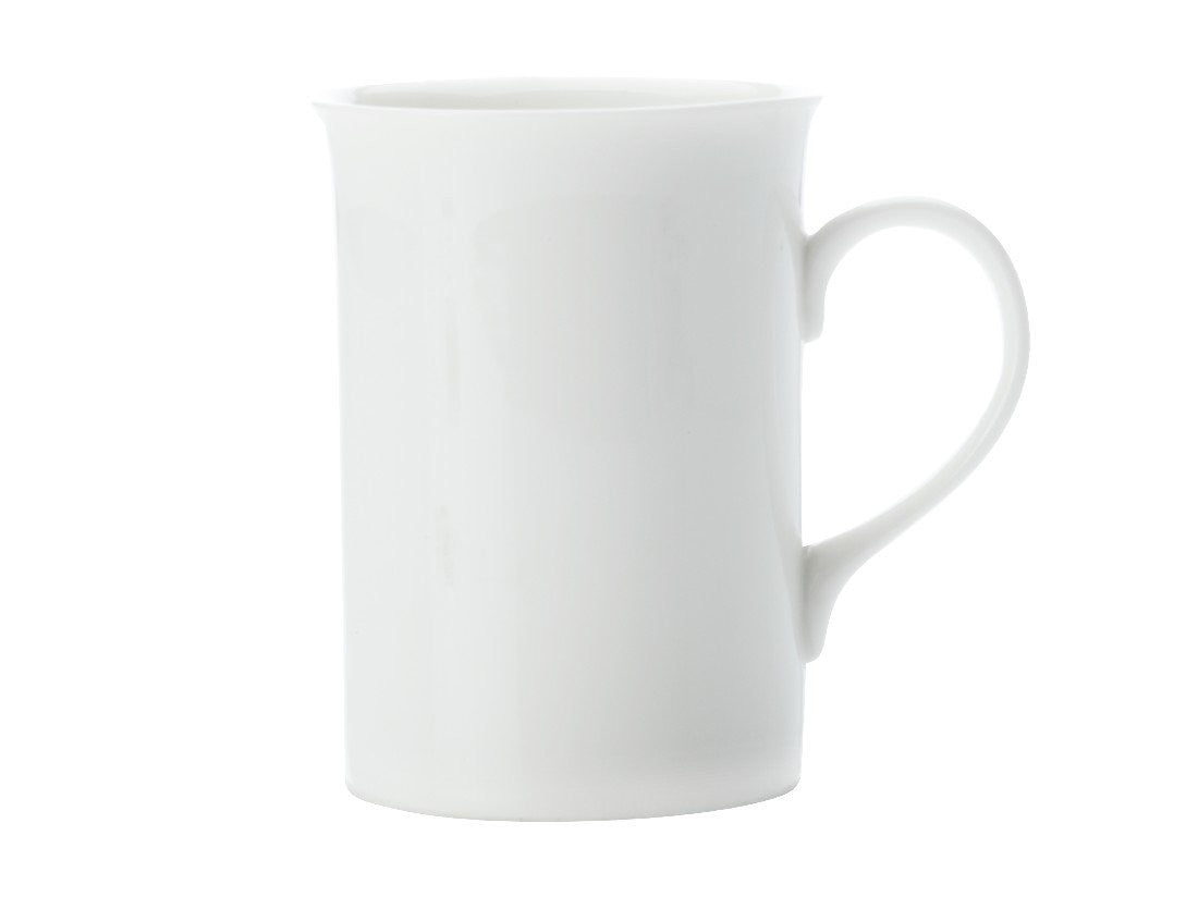 Maxwell & Williams White Basics English Mug 250ml - Classic Porcelain Coffee Cup for Tea, Hot Drinks - Perfect for Home, Office & Gifts