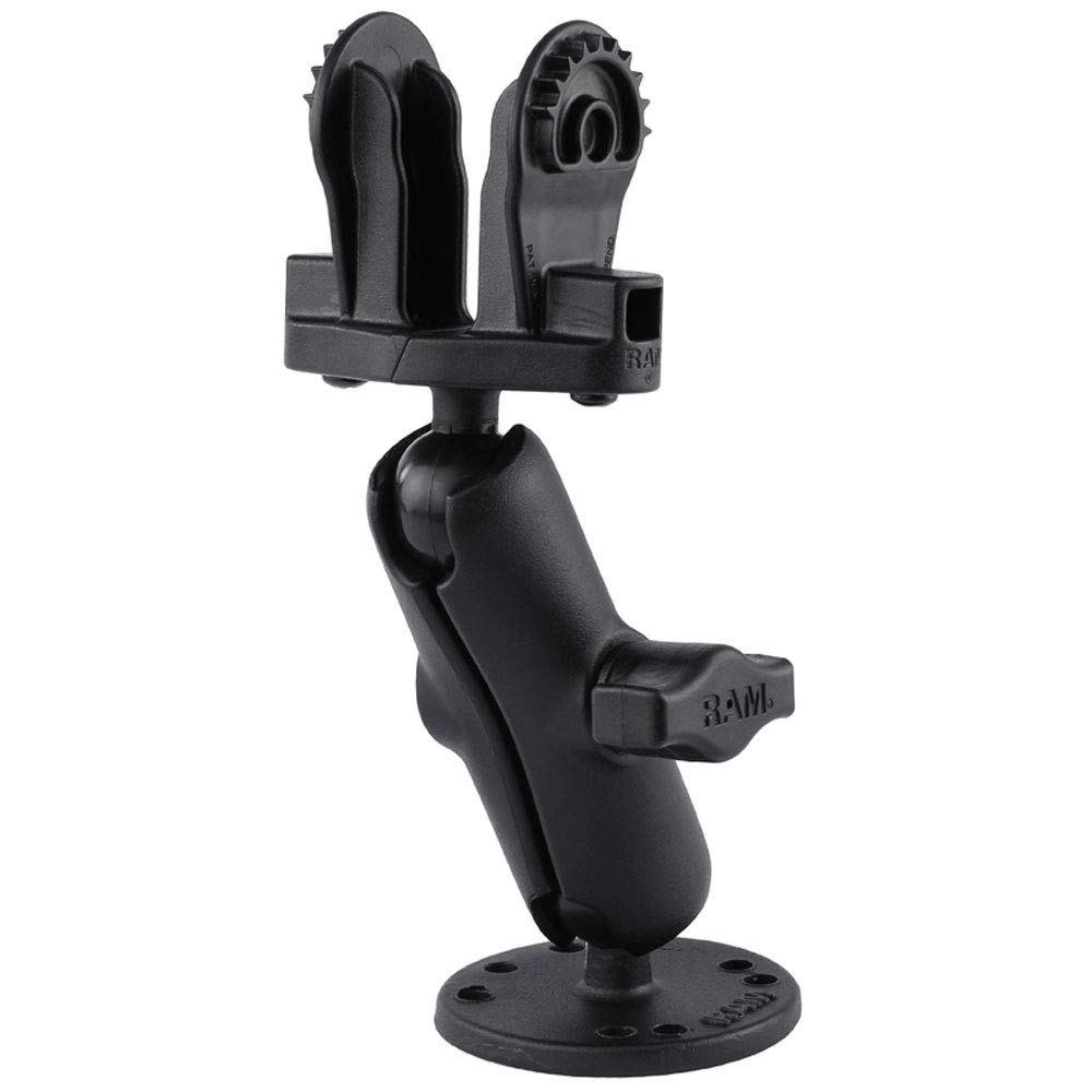 RAM Mounts RAM-B-101-LO12 1英寸球头支架 适配Lowrance Hook2 船用导航仪固定支架 适用于钓鱼艇和游艇