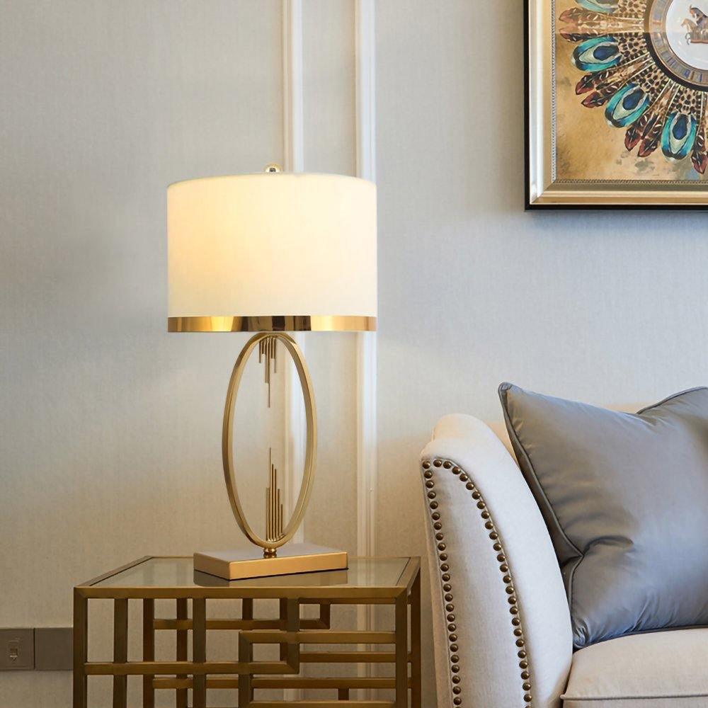 Modern Metal Table Lamp - Adjustable LED Desk Light for Home Office, Bedroom & Study - Dimmable & Energy Efficient Lighting for Reading & Working