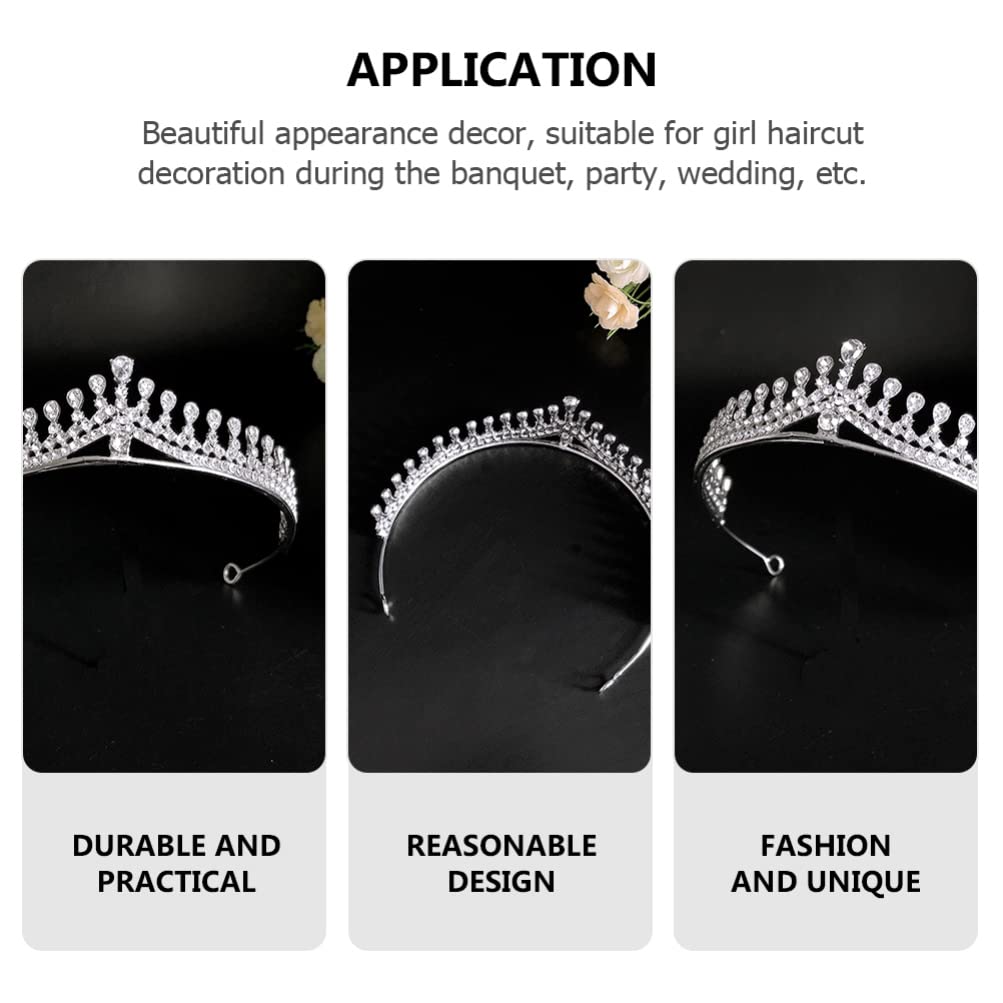 Minkissy 1pc Diamond Crown Headband for Women - Rhinestone Bridal Tiara Headpiece with Crystal Accents - Perfect for Weddings, Prom, Pageants & Special Occasions