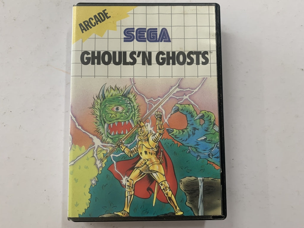Ghouls N Ghosts Complete Game in Original Case - Retro Gaming Collectible for Halloween & Horror Fans