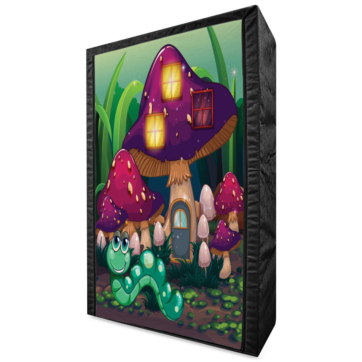 Ambesonne Mushroom Portable Fabric Wardrobe - 42.5