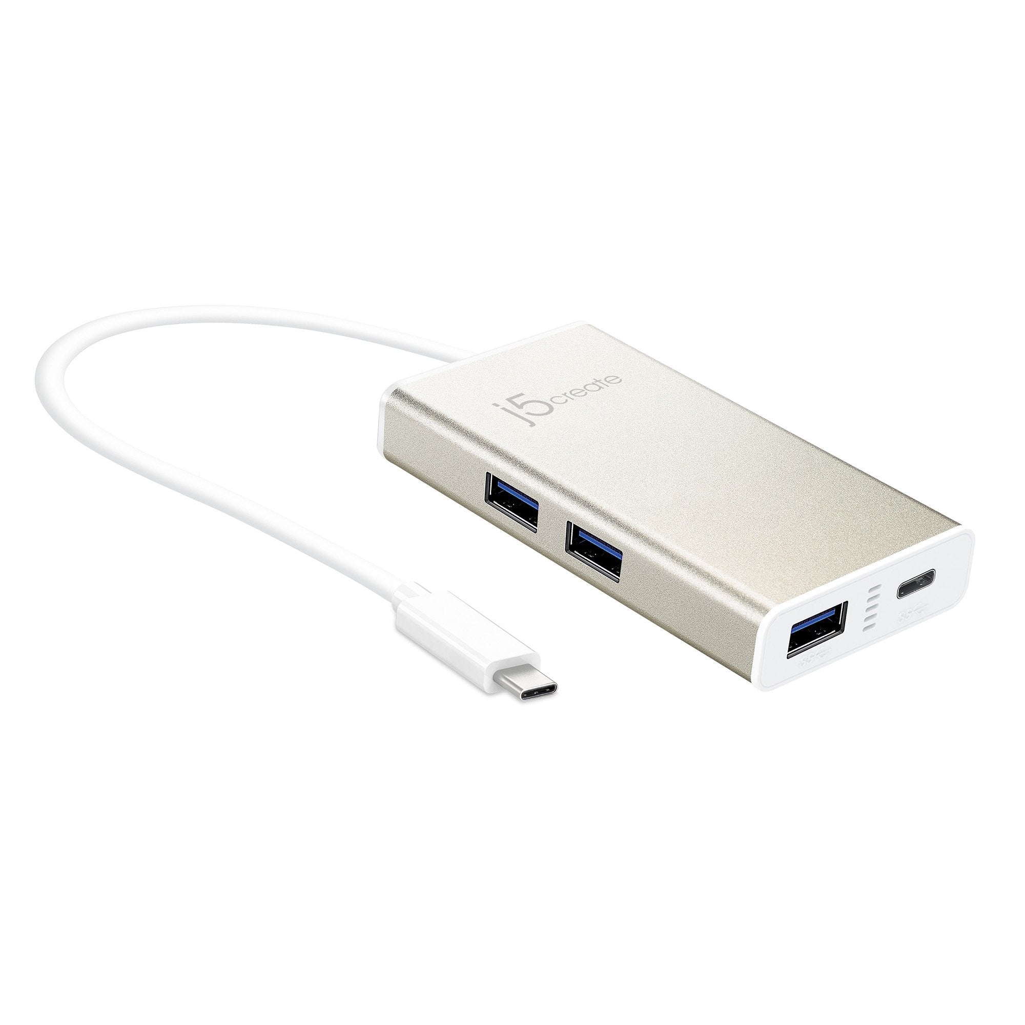 4-Port USB C Hub with 100W Power Delivery - High-Speed Data Transfer & Charging for MacBook, iPad, Surface Pro - Perfect for Home Office & Travel Accessories
