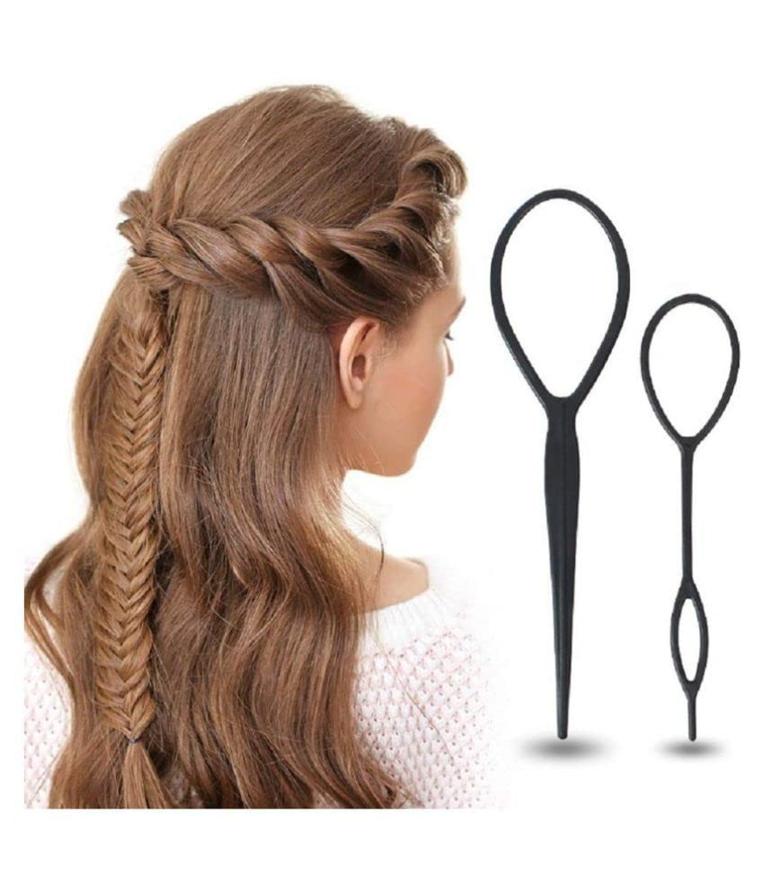 ASG Women's Hair Styling Kit - 6 Piece Hair Braiding Tools & Accessories for Girls & Women | Perfect for Home, Travel & Salon Styling