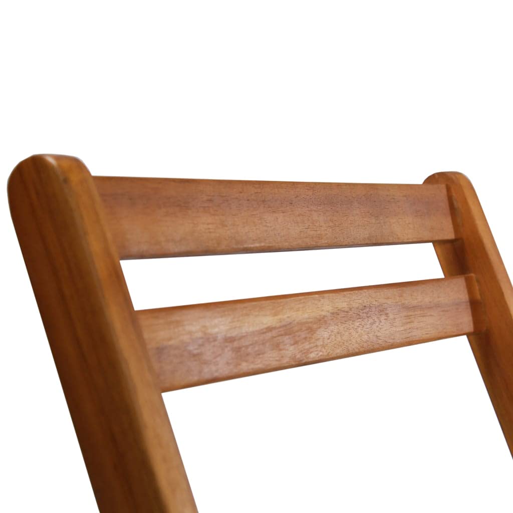 2-Piece Solid Acacia Wood Patio Lounge Chairs Set - Outdoor Bistro Furniture for Porch, Deck, Garden, Lawn & Home - Perfect for Relaxing in Your Backyard or Poolside