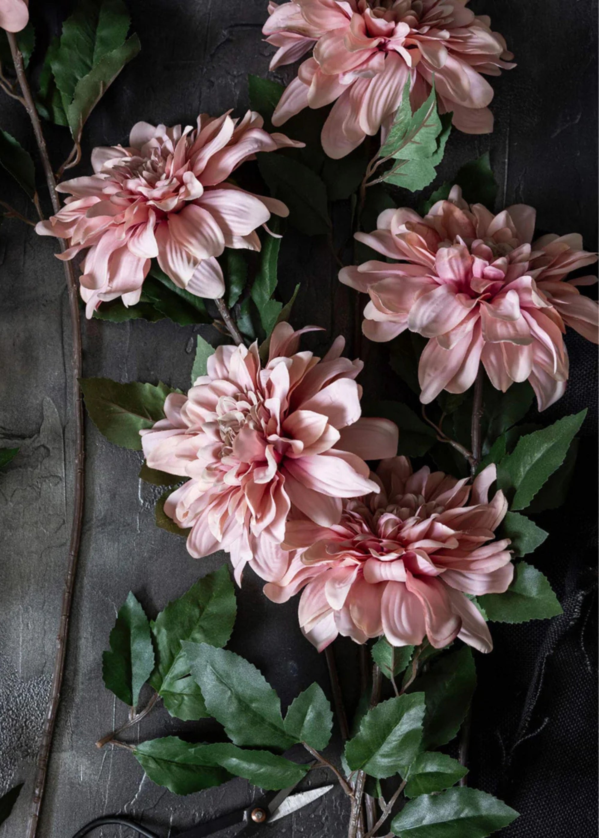 Abigail Ahern Mauve Pink Dahlia Artificial Silk Flower - 31.25