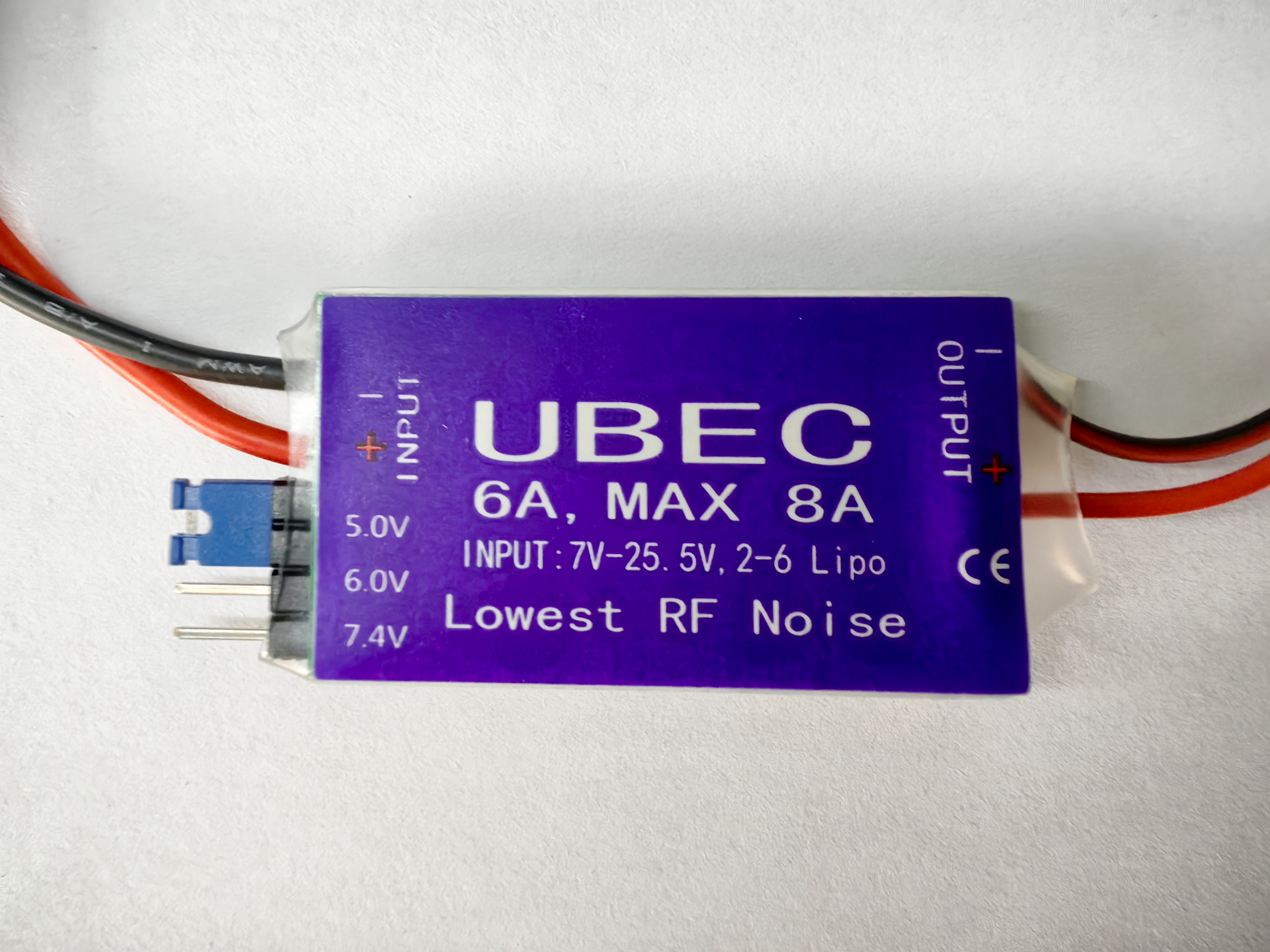 TenRC High Efficiency 4A/6A/8A Output External UBEC Module for RC Models & Receivers - Stable Power Supply for ESC Performance in Drones, RC Cars & Airplanes
