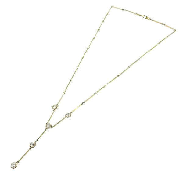 18K Gold Lariat Necklace - Elegant & Timeless Layered Chain for Women | Perfect for Weddings, Parties & Everyday Wear