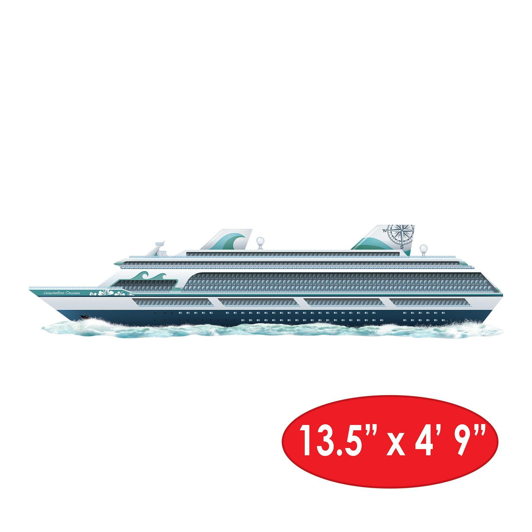 12 Pack Beistle Jointed Cruise Ship Party Props - Fun Nautical Decorations for Cruise Theme Parties, Birthday Celebrations & Photo Booths